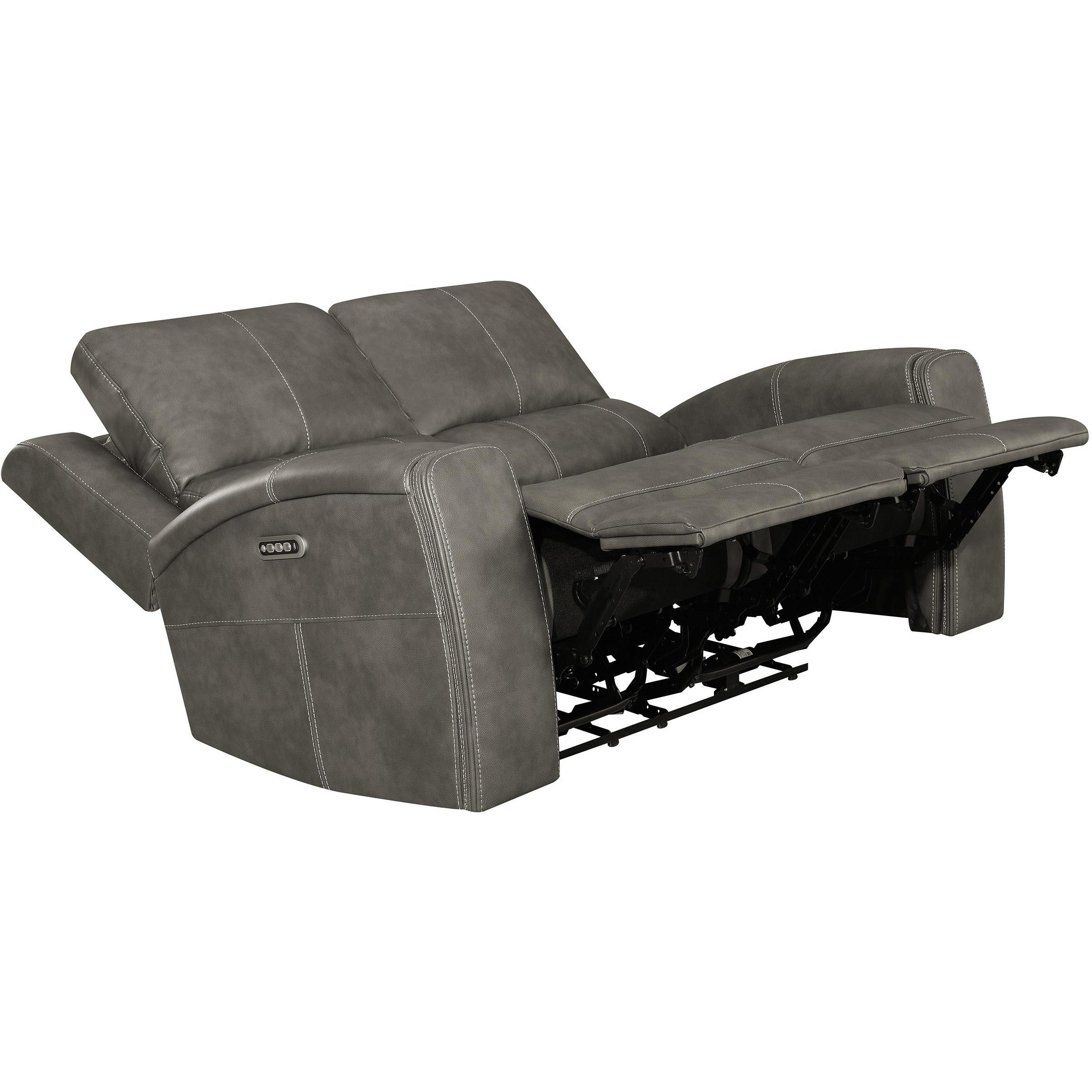  Coaster Furniture Brickston 603432PPP Triple Power Reclining Loveseat - Charcoal IMAGE 4