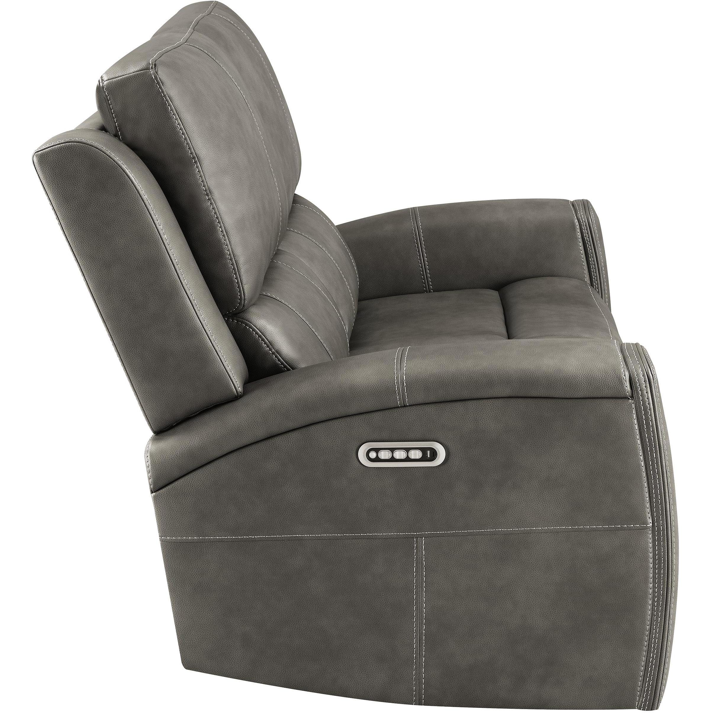  Coaster Furniture Brickston 603432PPP Triple Power Reclining Loveseat - Charcoal IMAGE 9