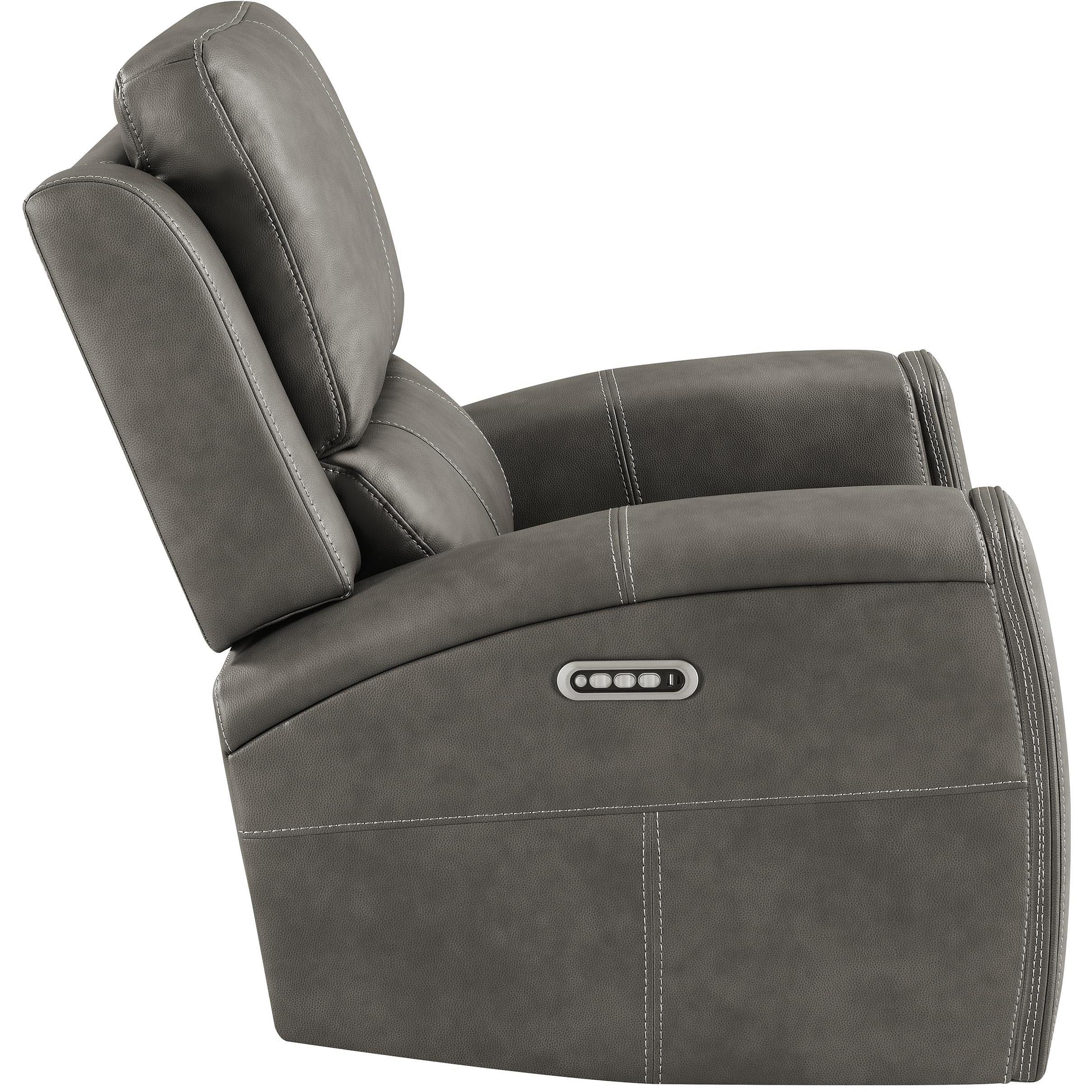  Coaster Furniture Brickston 603433PPP Triple Power Swivel Glider Recliner - Charcoal IMAGE 10