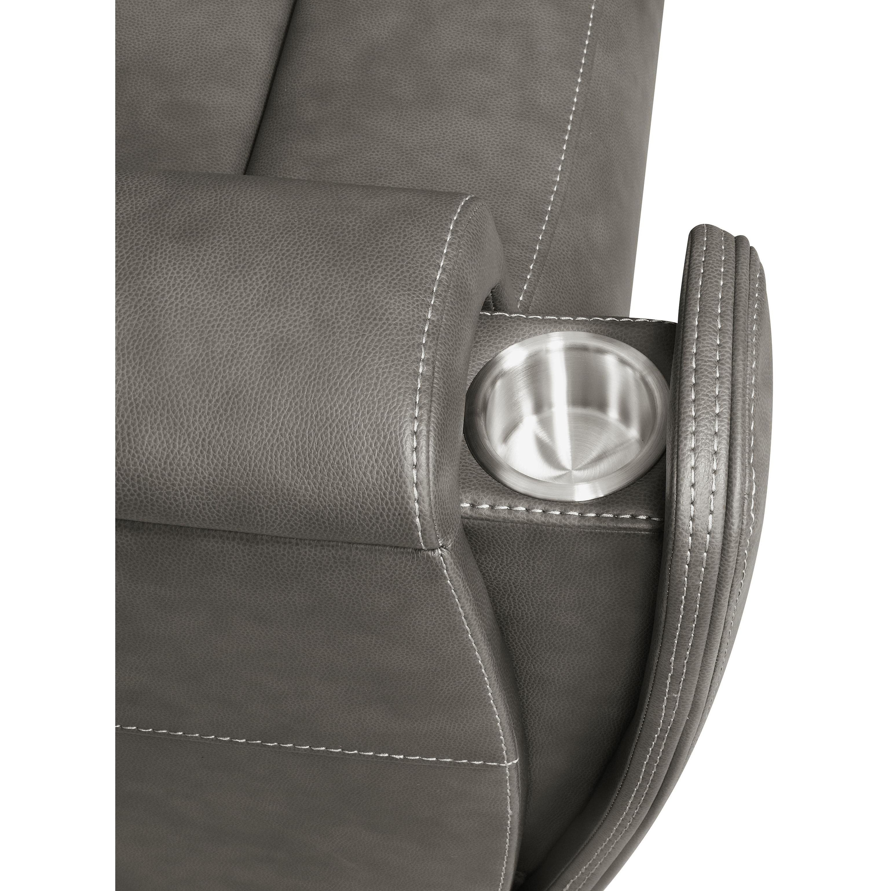  Coaster Furniture Brickston 603433PPP Triple Power Swivel Glider Recliner - Charcoal IMAGE 12