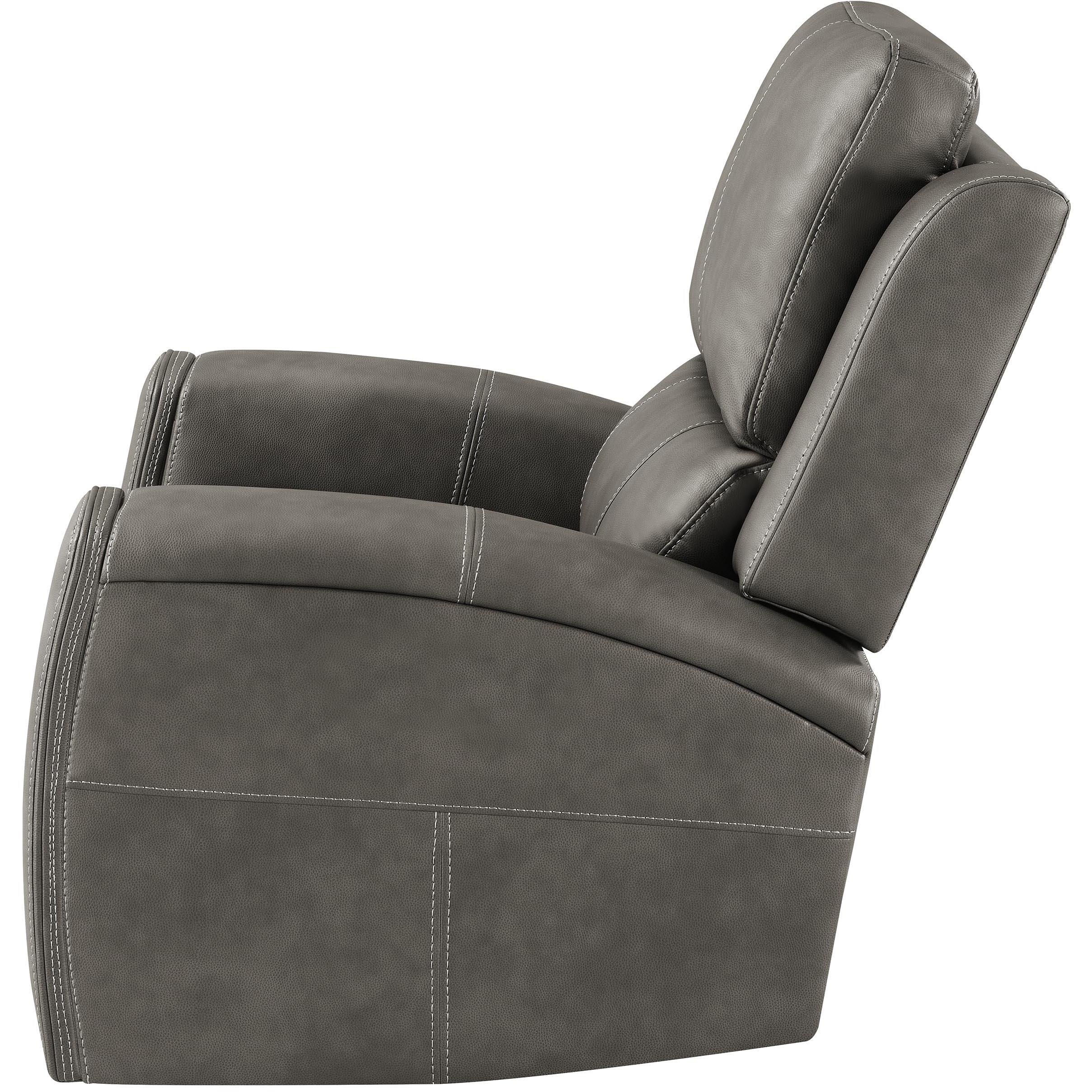  Coaster Furniture Brickston 603433PPP Triple Power Swivel Glider Recliner - Charcoal IMAGE 7