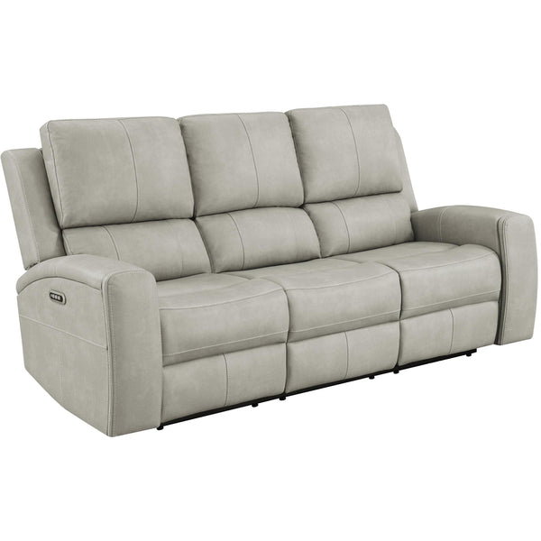 Coaster Furniture Brickston 603434PPP Triple Power Reclining Sofa - Grey