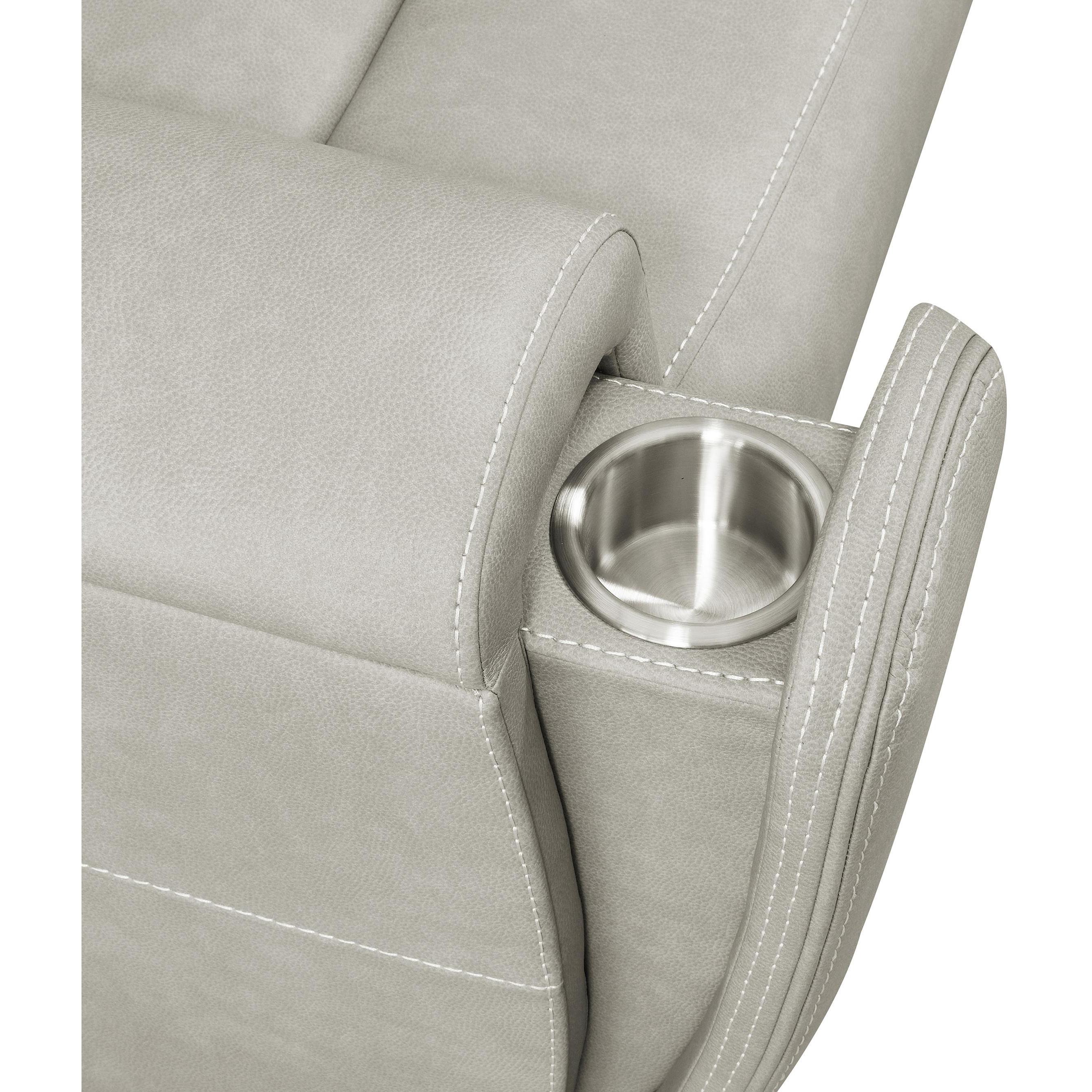  Coaster Furniture Brickston 603434PPP Triple Power Reclining Sofa - Grey IMAGE 11