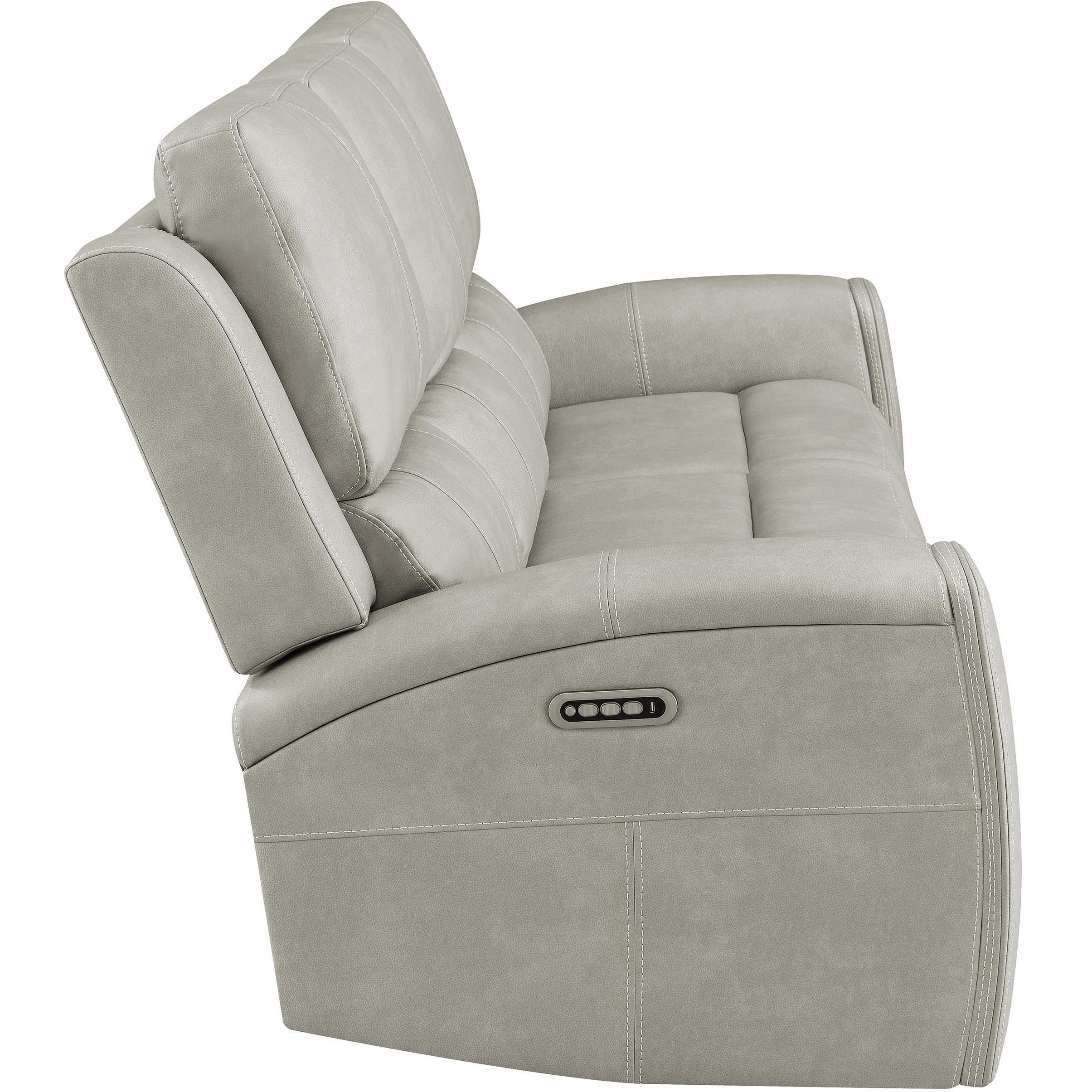  Coaster Furniture Brickston 603434PPP Triple Power Reclining Sofa - Grey IMAGE 7