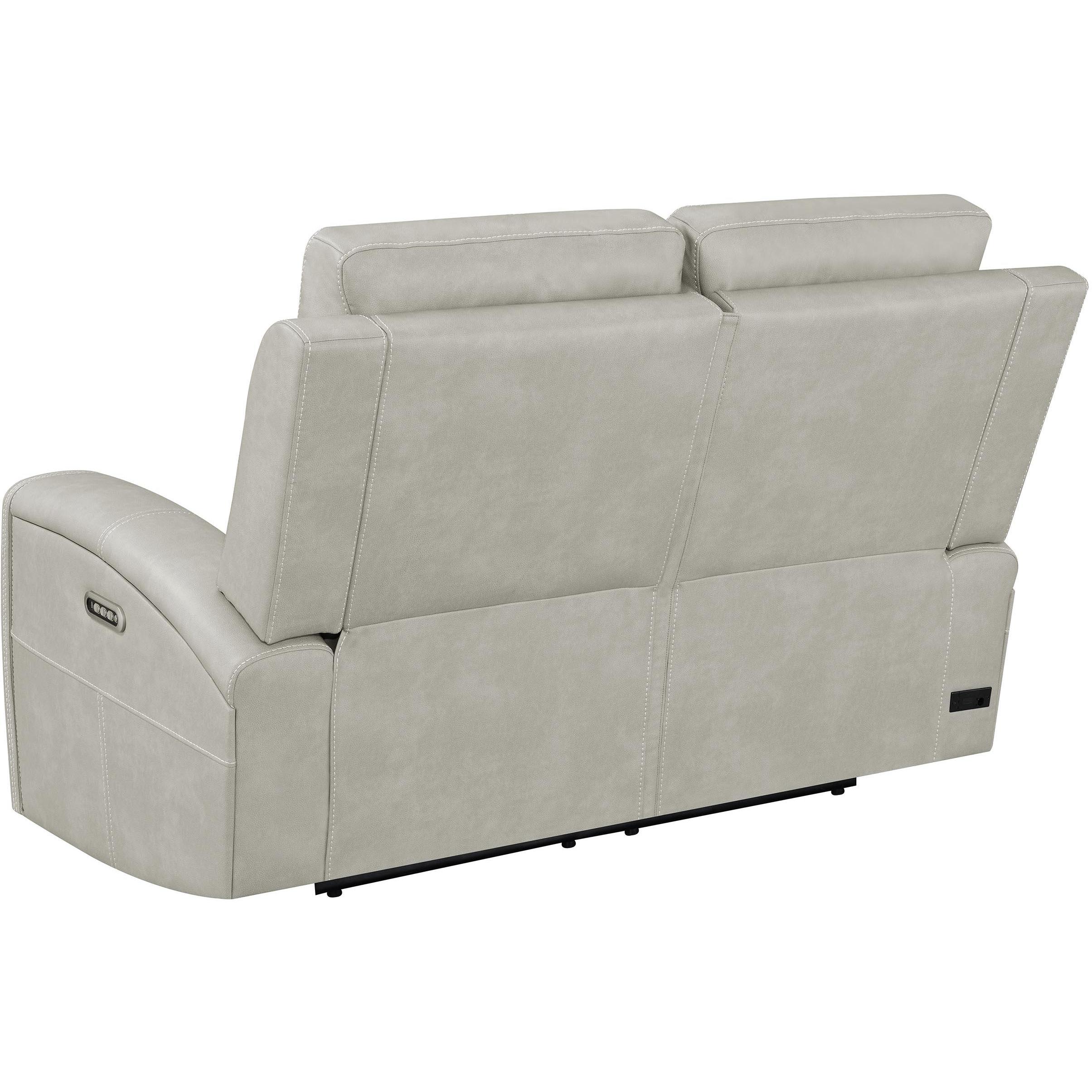  Coaster Furniture Brickston 603435PPP Triple Power Reclining Loveseat - Grey IMAGE 7