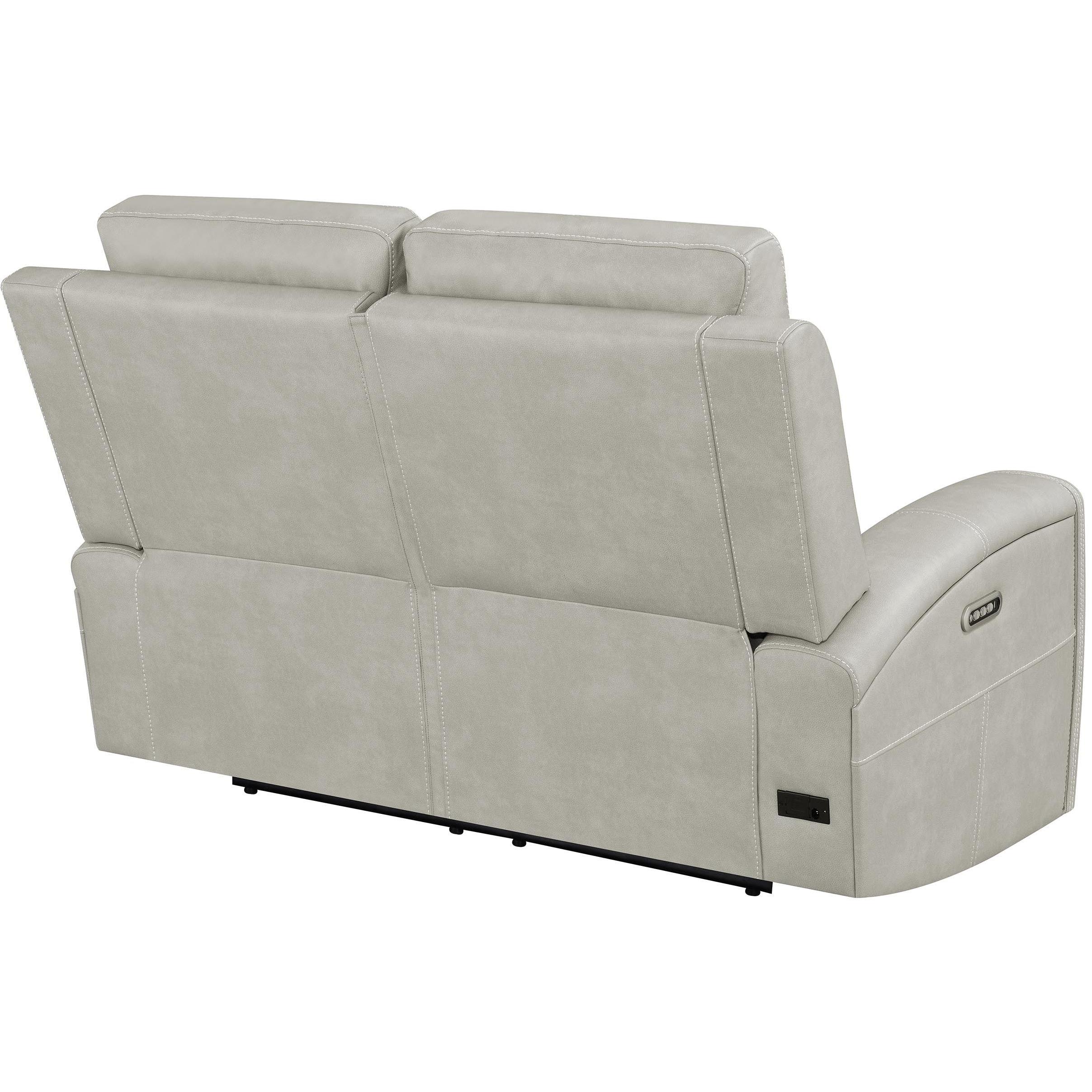  Coaster Furniture Brickston 603435PPP Triple Power Reclining Loveseat - Grey IMAGE 8