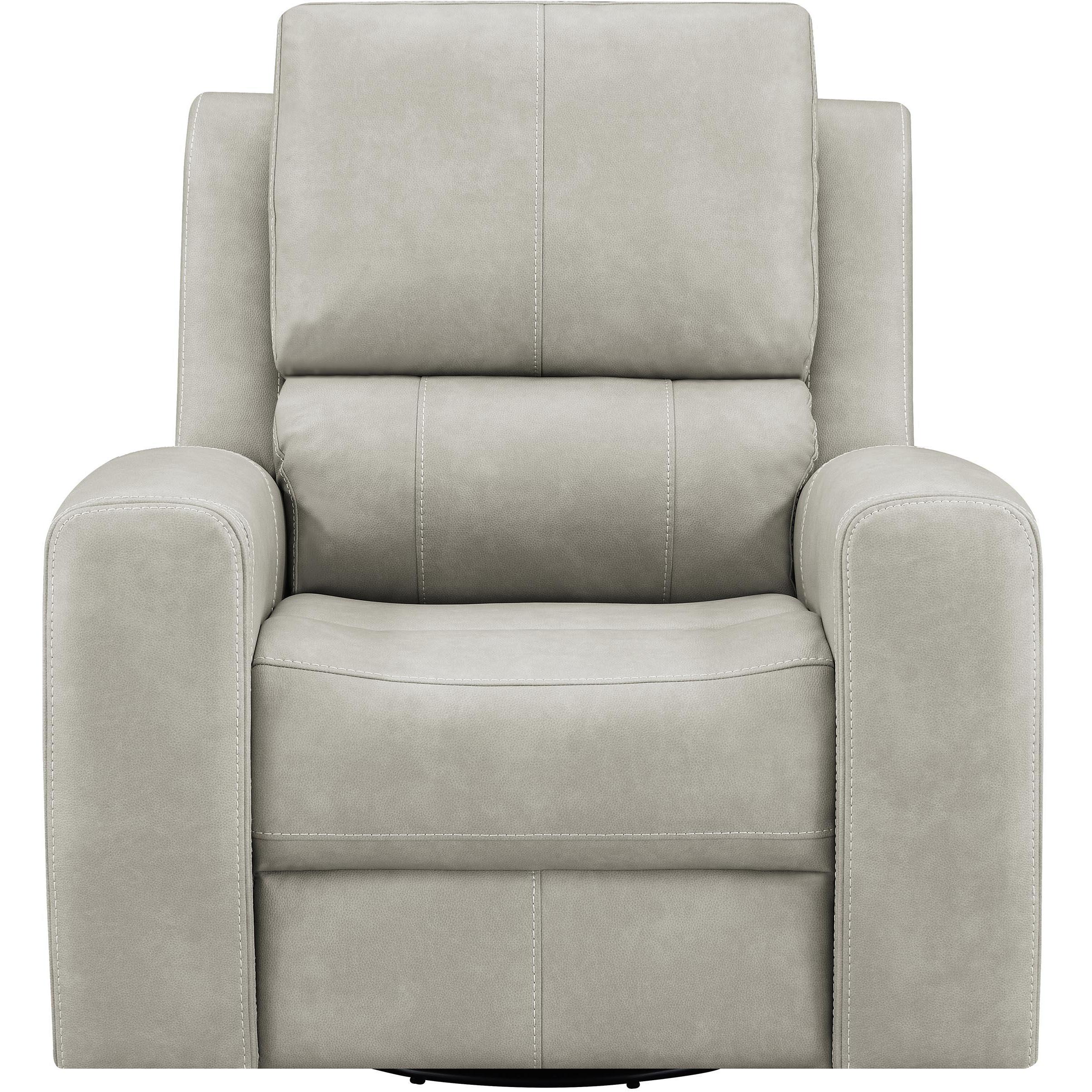  Coaster Furniture Brickston 603436PPP Triple Power Swivel Glider Recliner - Grey IMAGE 5
