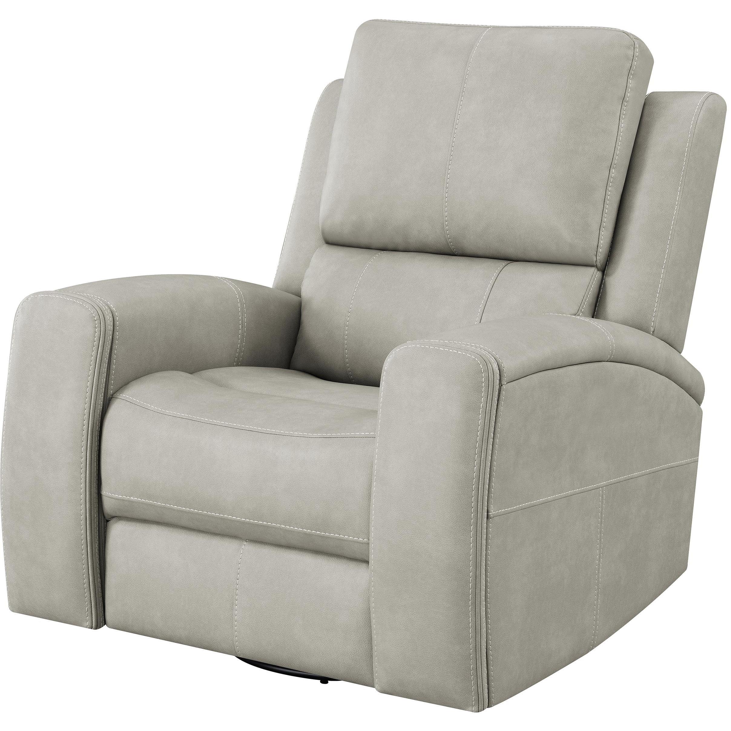  Coaster Furniture Brickston 603436PPP Triple Power Swivel Glider Recliner - Grey IMAGE 6