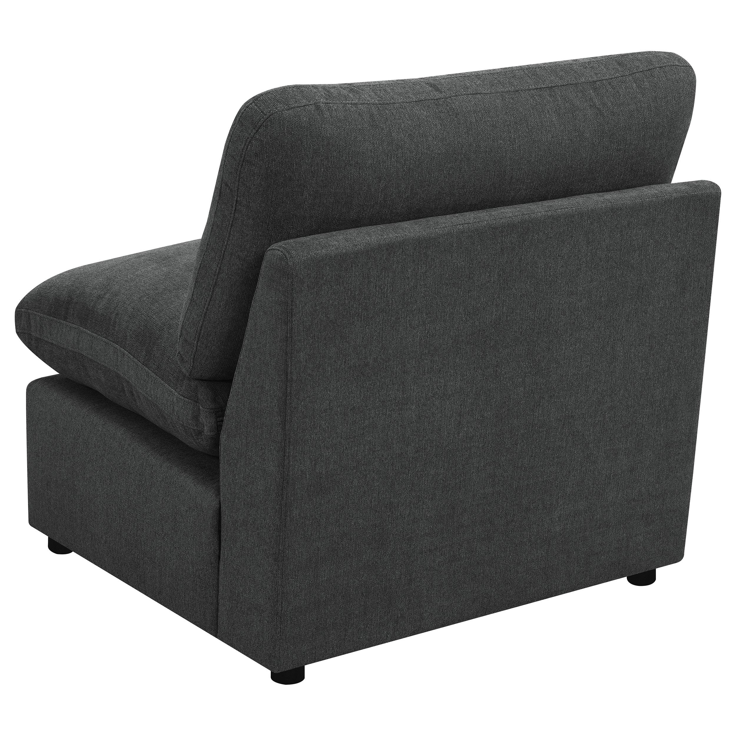  Coaster Furniture Collins 609530AC Modular Armless Chair - Dark Grey IMAGE 5