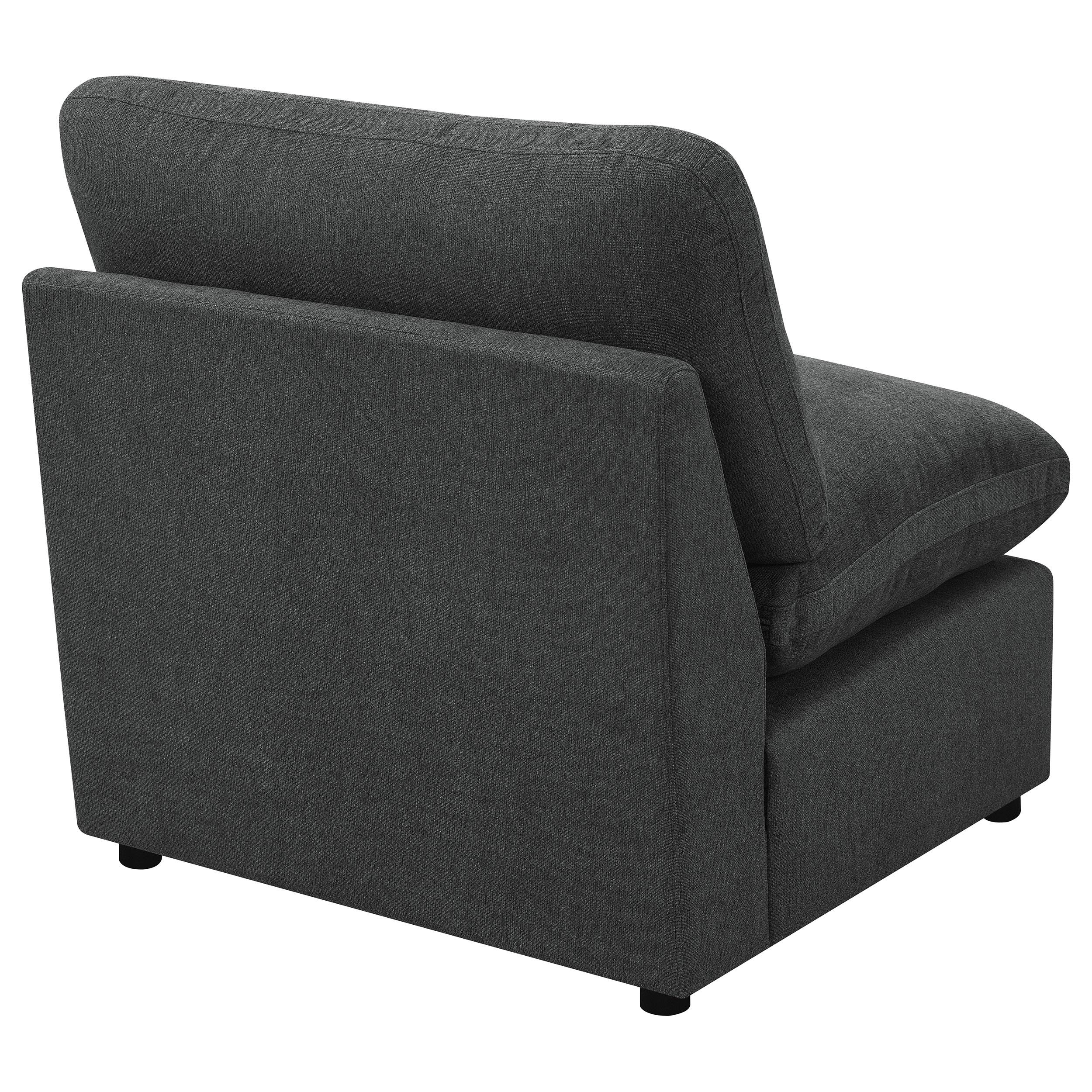  Coaster Furniture Collins 609530AC Modular Armless Chair - Dark Grey IMAGE 8
