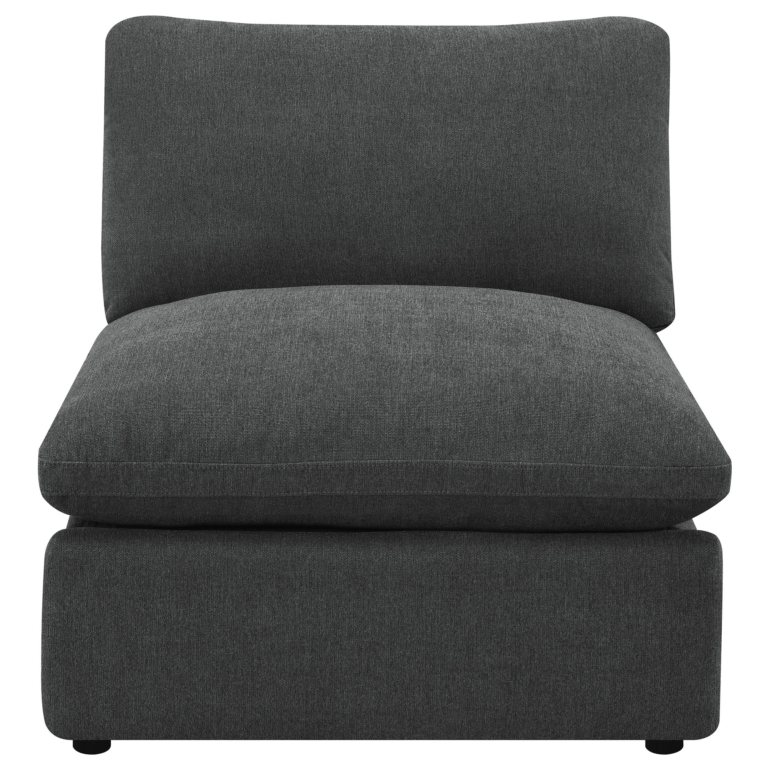  Coaster Furniture Collins 609530ARP Modular Power Armless Recliner - Dark Grey IMAGE 8