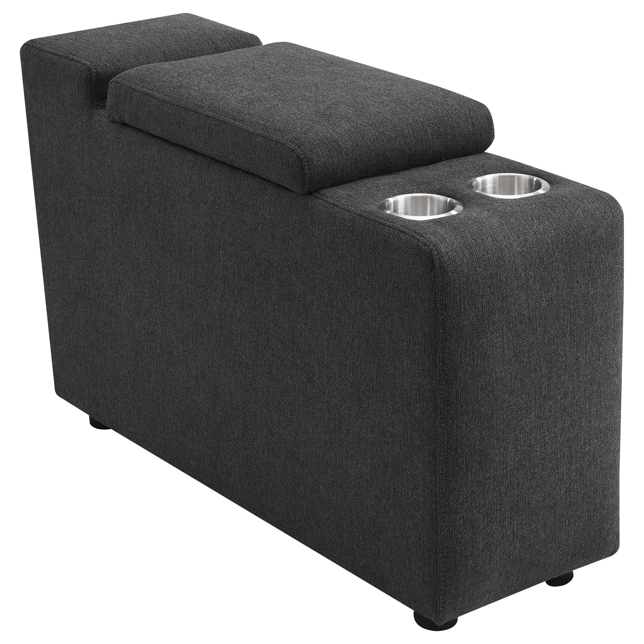  Coaster Furniture Collins 609530CON Upholstered Modular Storage Console - Dark Grey IMAGE 13