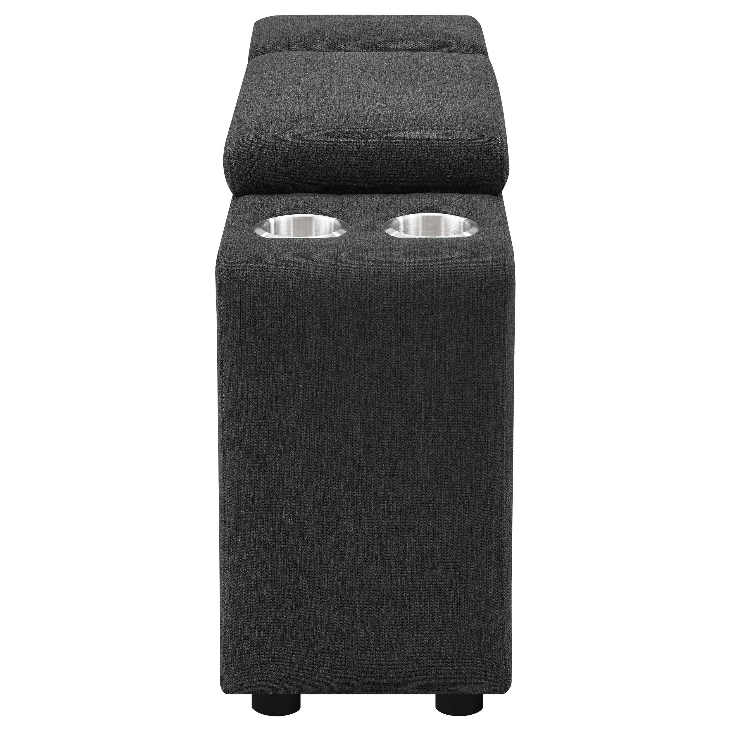  Coaster Furniture Collins 609530CON Upholstered Modular Storage Console - Dark Grey IMAGE 14