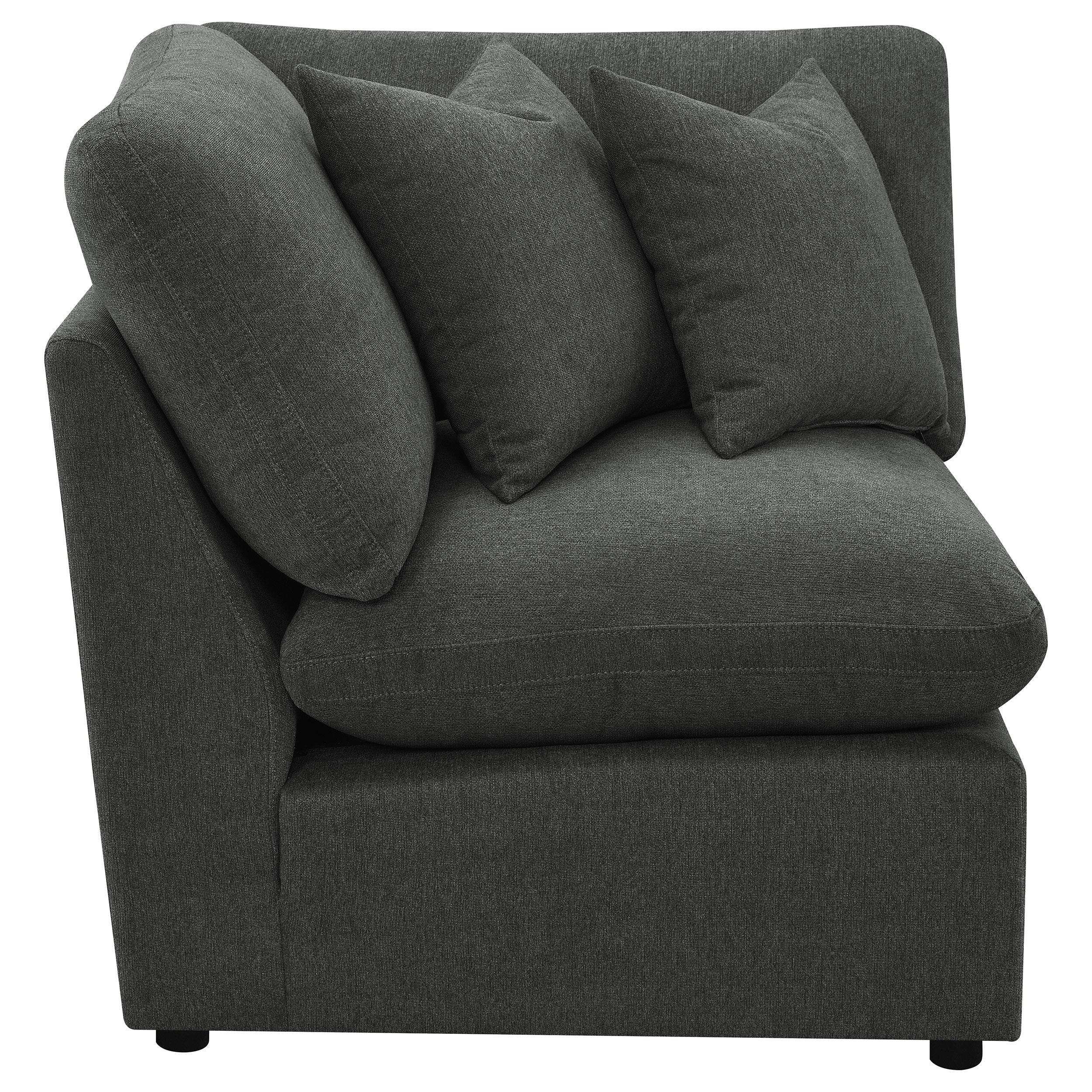  Coaster Furniture Collins 609530CRN Modular Corner Chair - Dark Grey IMAGE 7