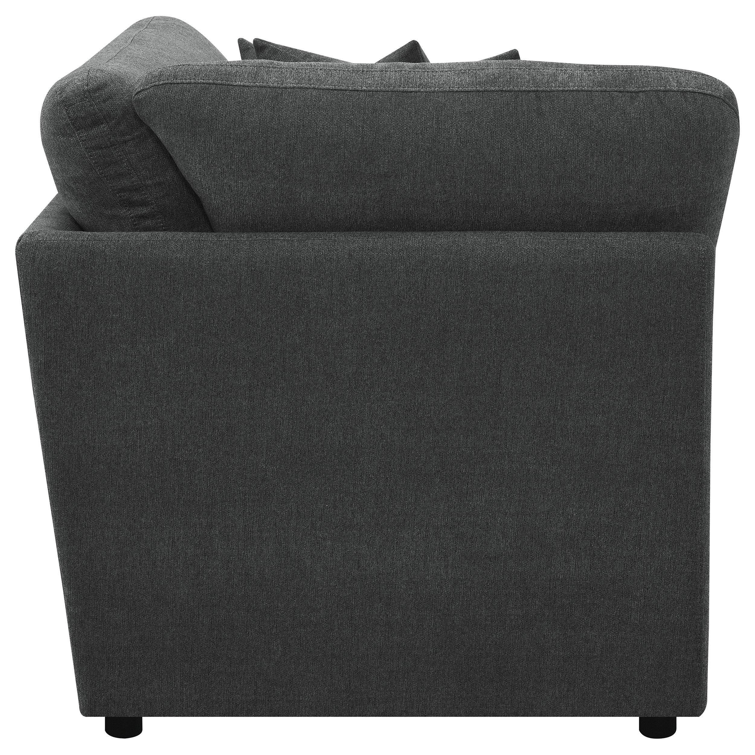  Coaster Furniture Collins 609530CRN Modular Corner Chair - Dark Grey IMAGE 8