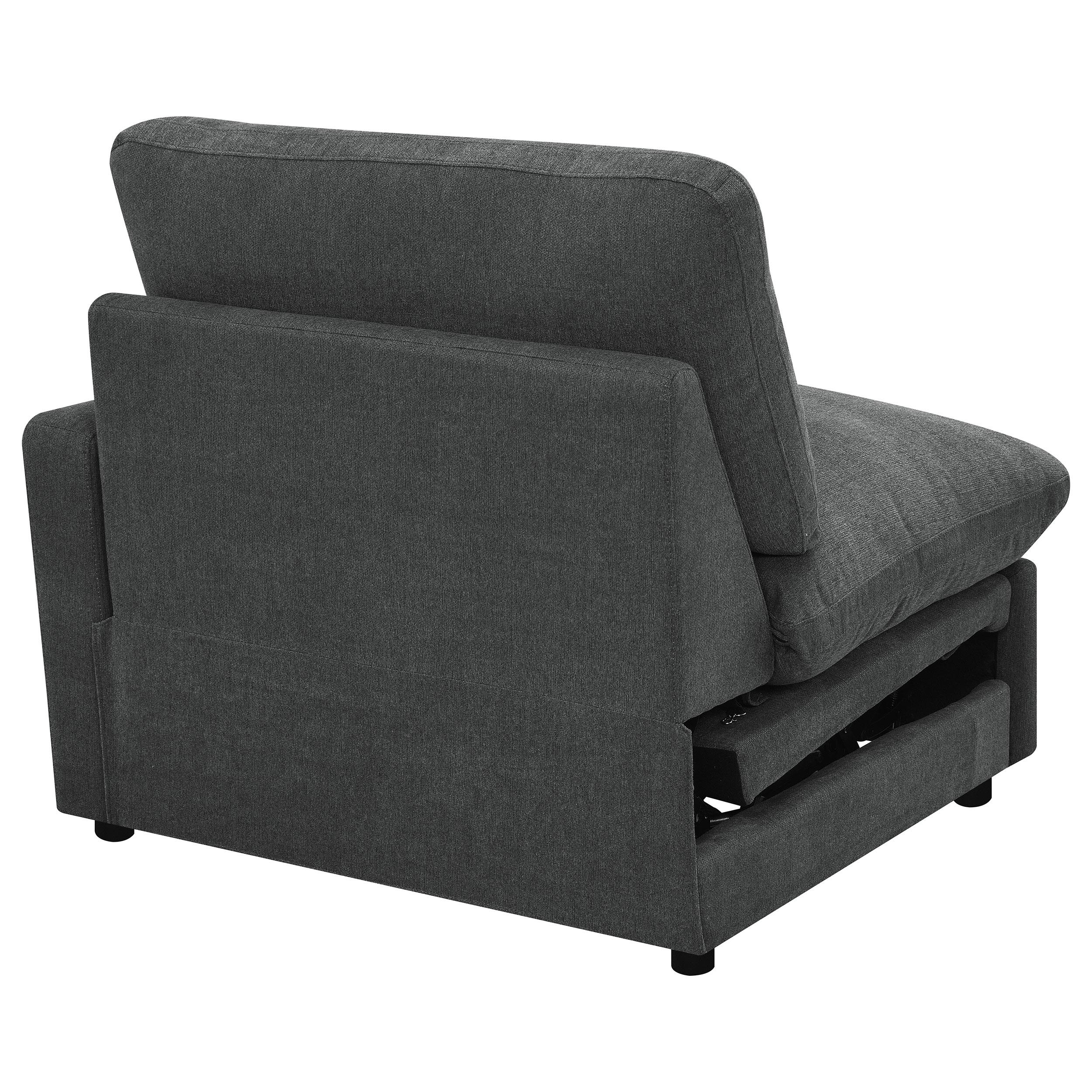  Coaster Furniture Collins 609530RRP Modular RAF Power Recliner - Dark Grey IMAGE 11