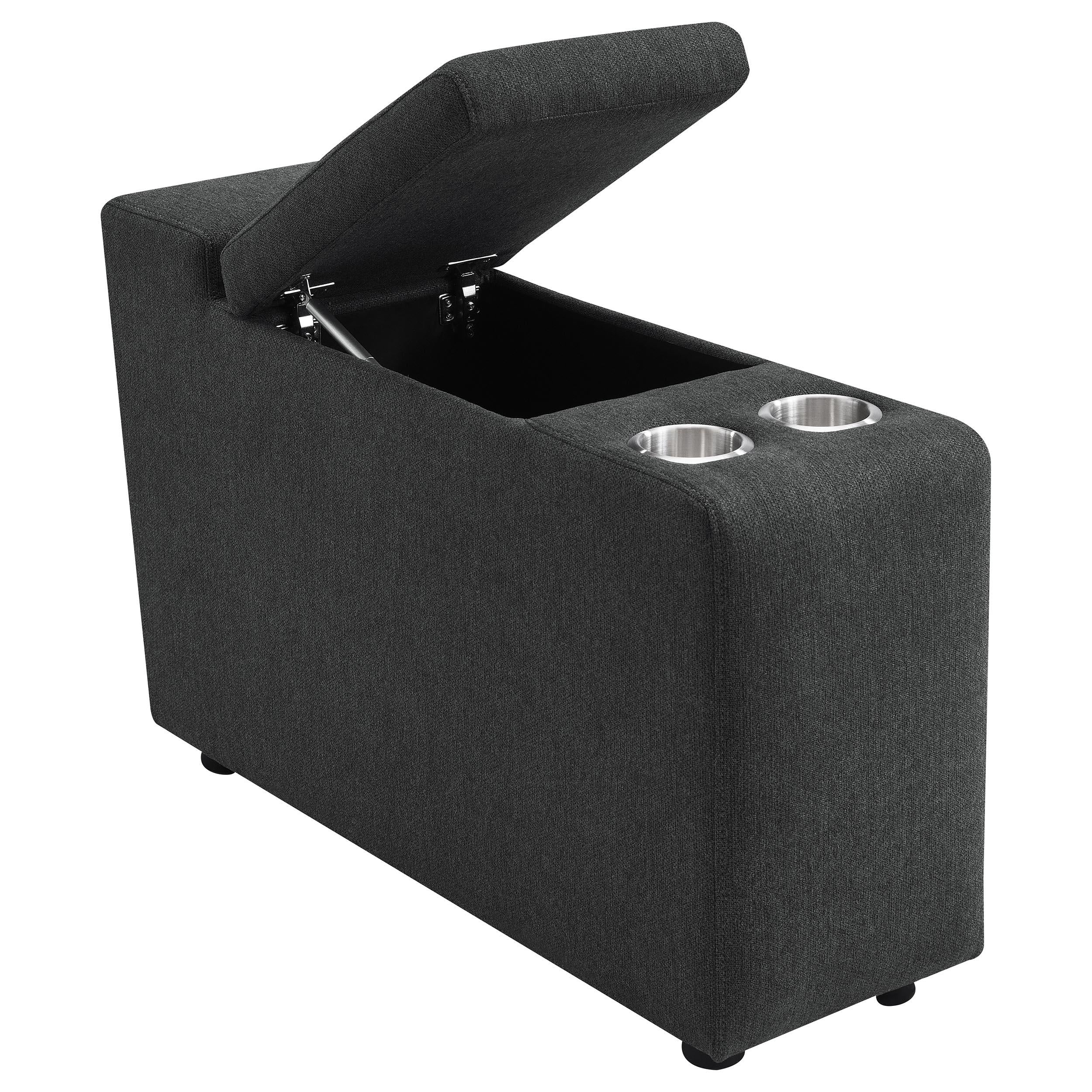 Coaster Furniture Collins 609531PT 5-Piece Power Reclining Home Theater Seating - Dark Grey IMAGE 10