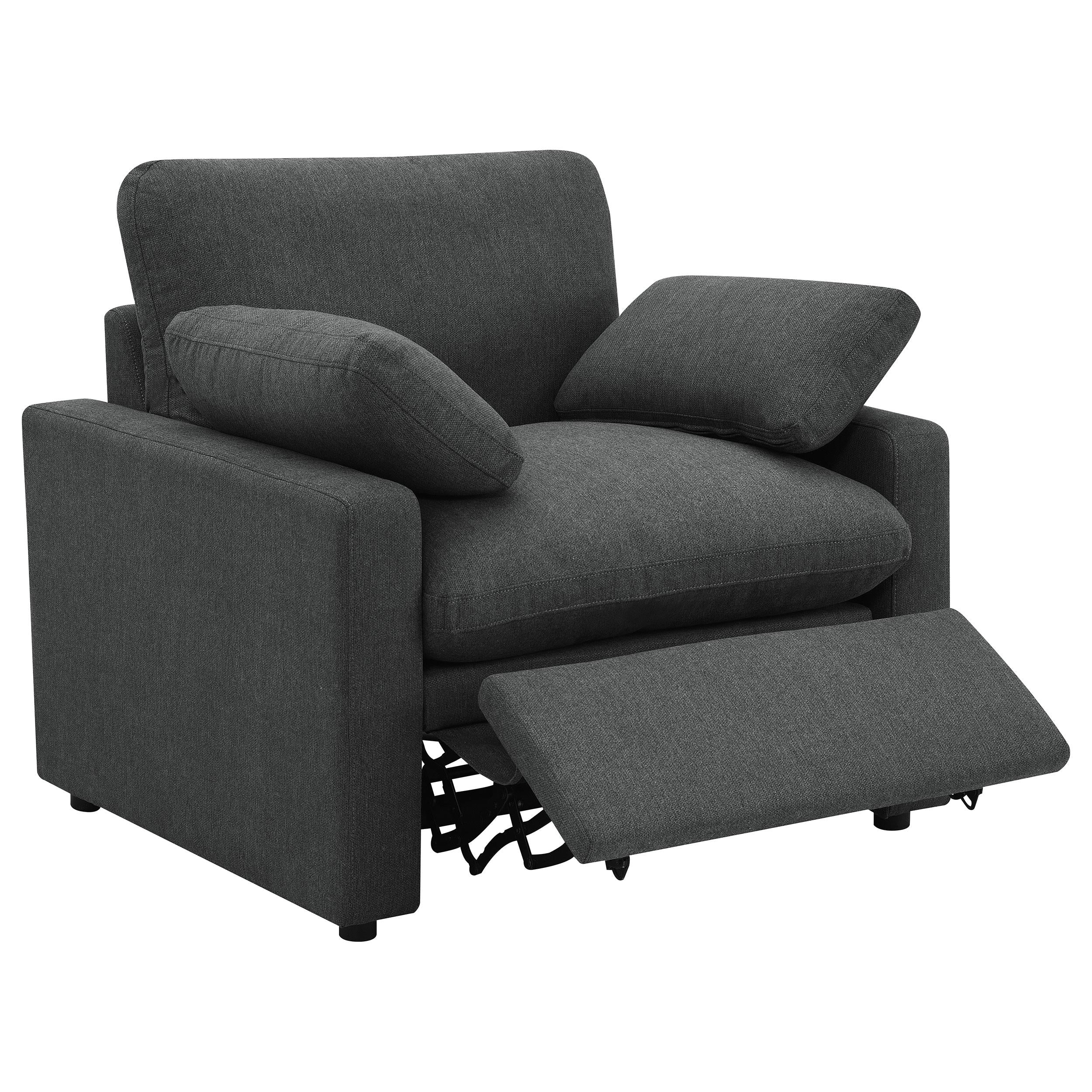  Coaster Furniture Collins 609533P Upholstered Power Recliner Chair - Dark Grey IMAGE 14