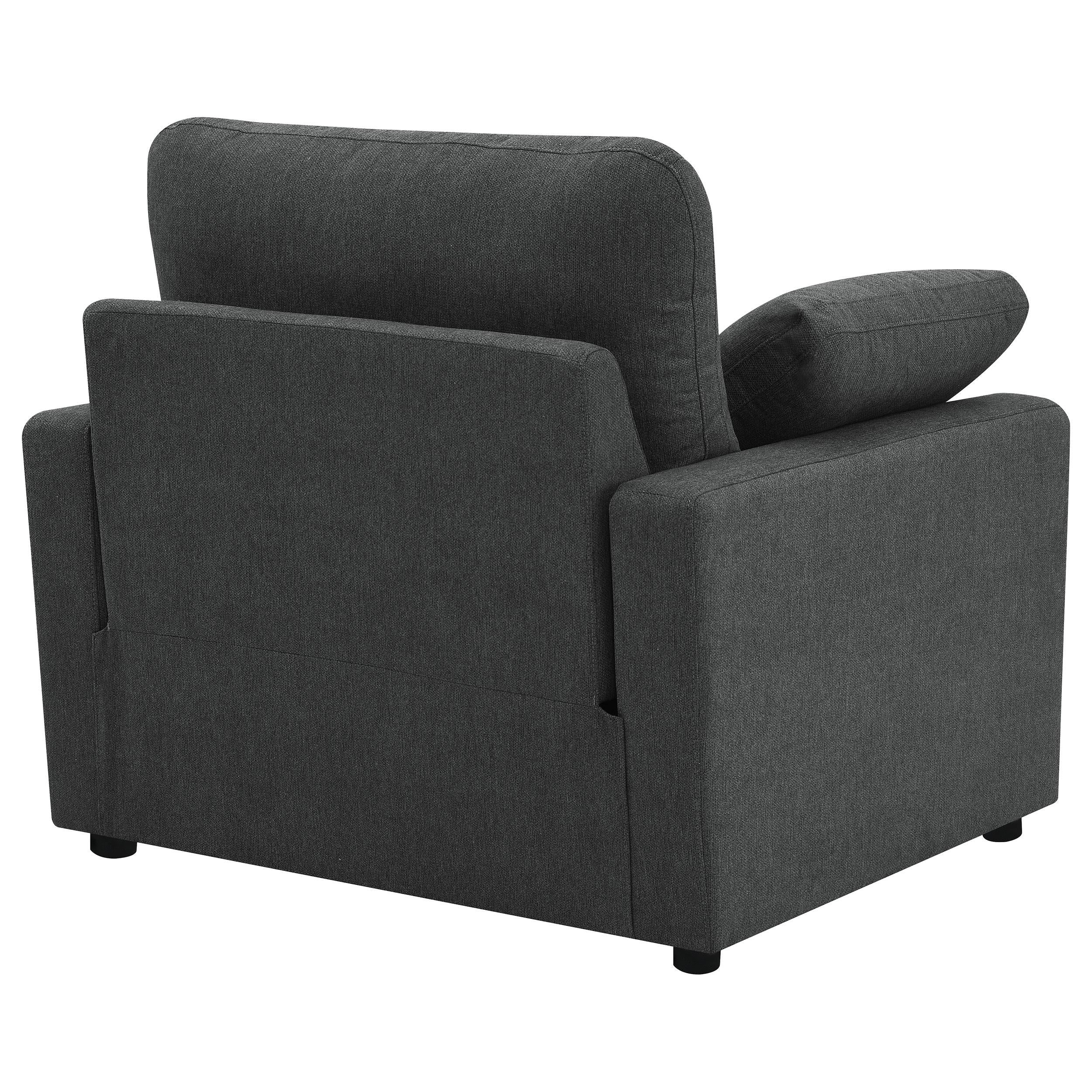  Coaster Furniture Collins 609533P Upholstered Power Recliner Chair - Dark Grey IMAGE 9