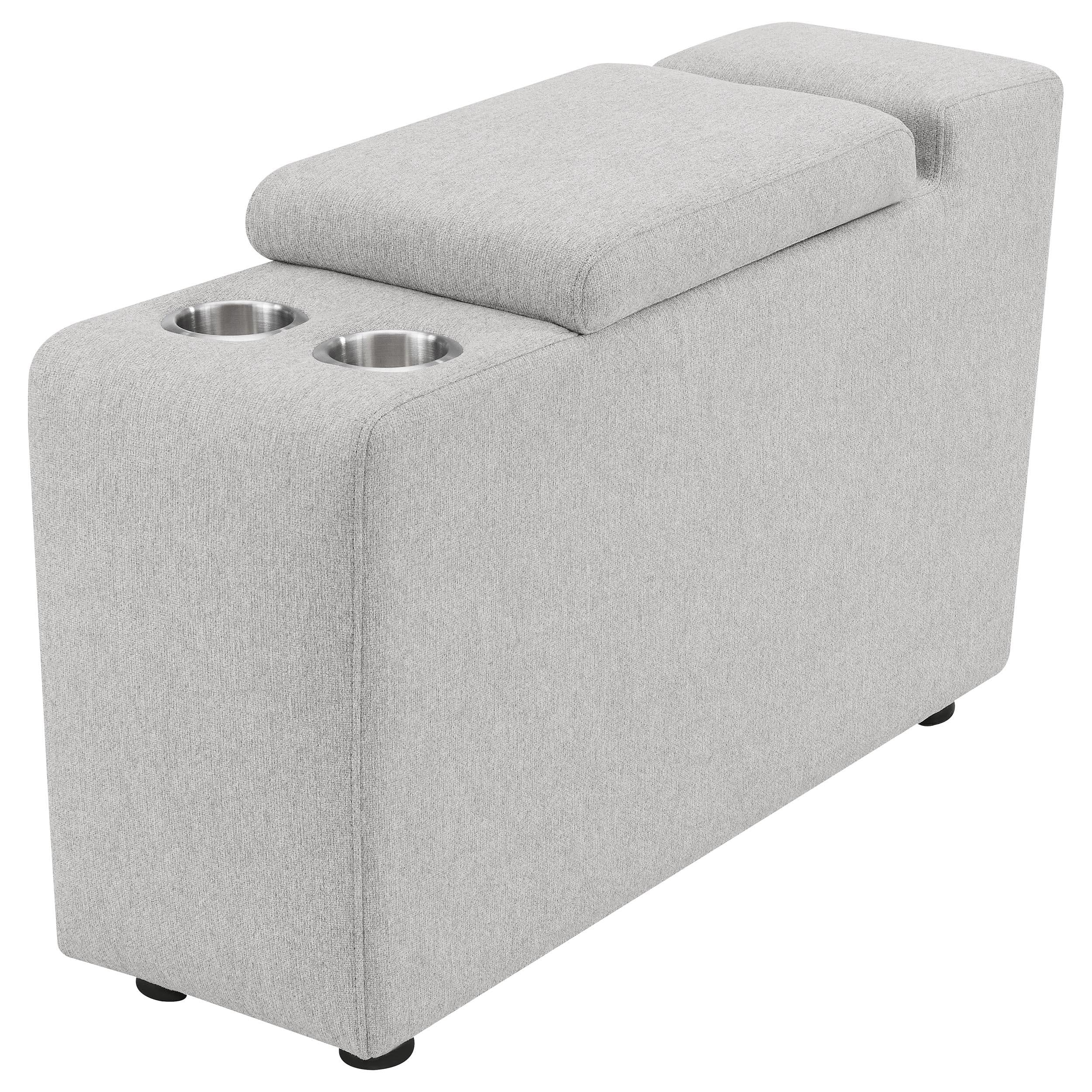  Coaster Furniture Collins 609560CON Upholstered Modular Storage Console - Grey IMAGE 10
