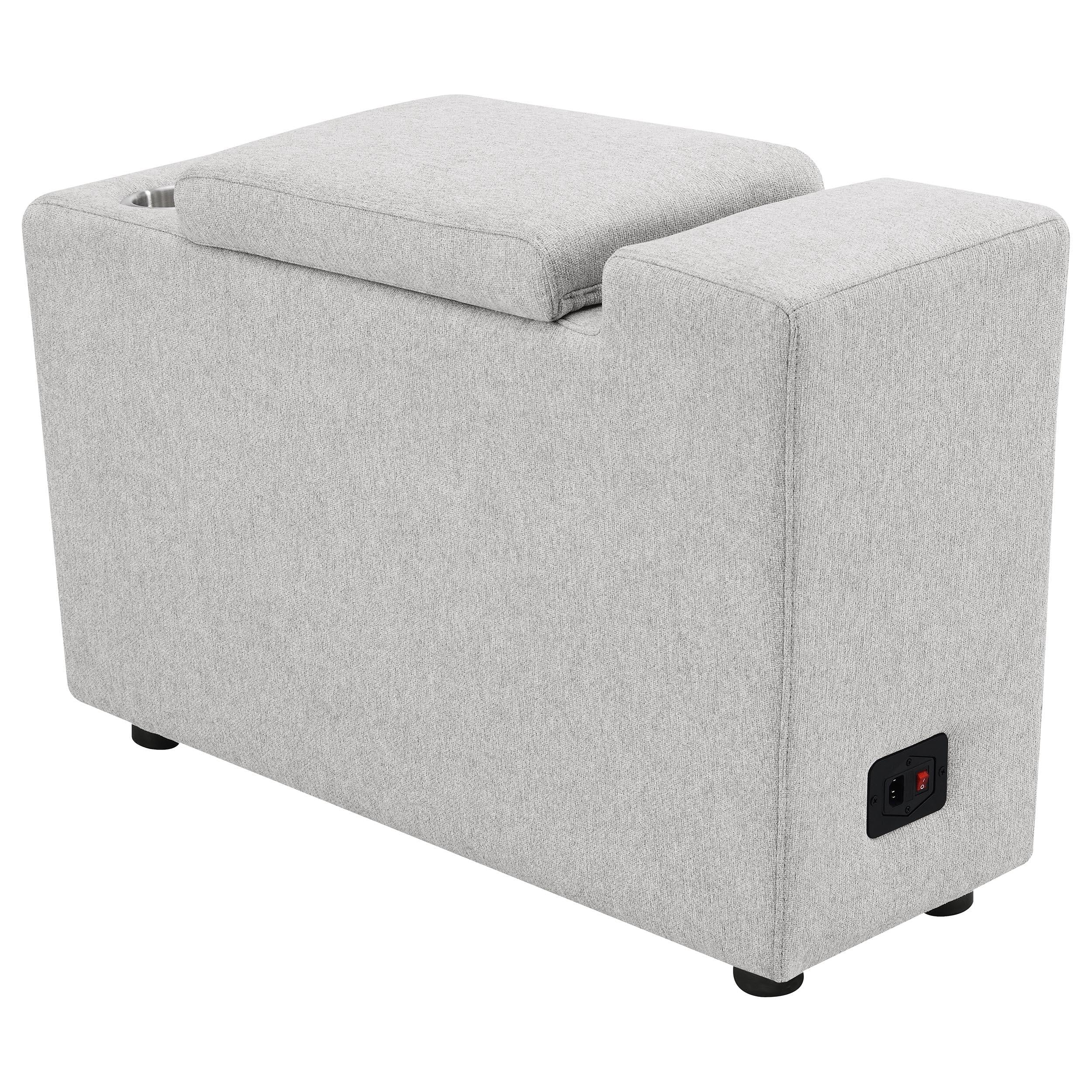  Coaster Furniture Collins 609560CON Upholstered Modular Storage Console - Grey IMAGE 11