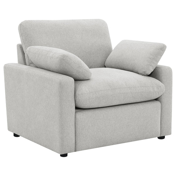 Coaster Furniture Collins 609563P Upholstered Power Recliner Chair - Grey