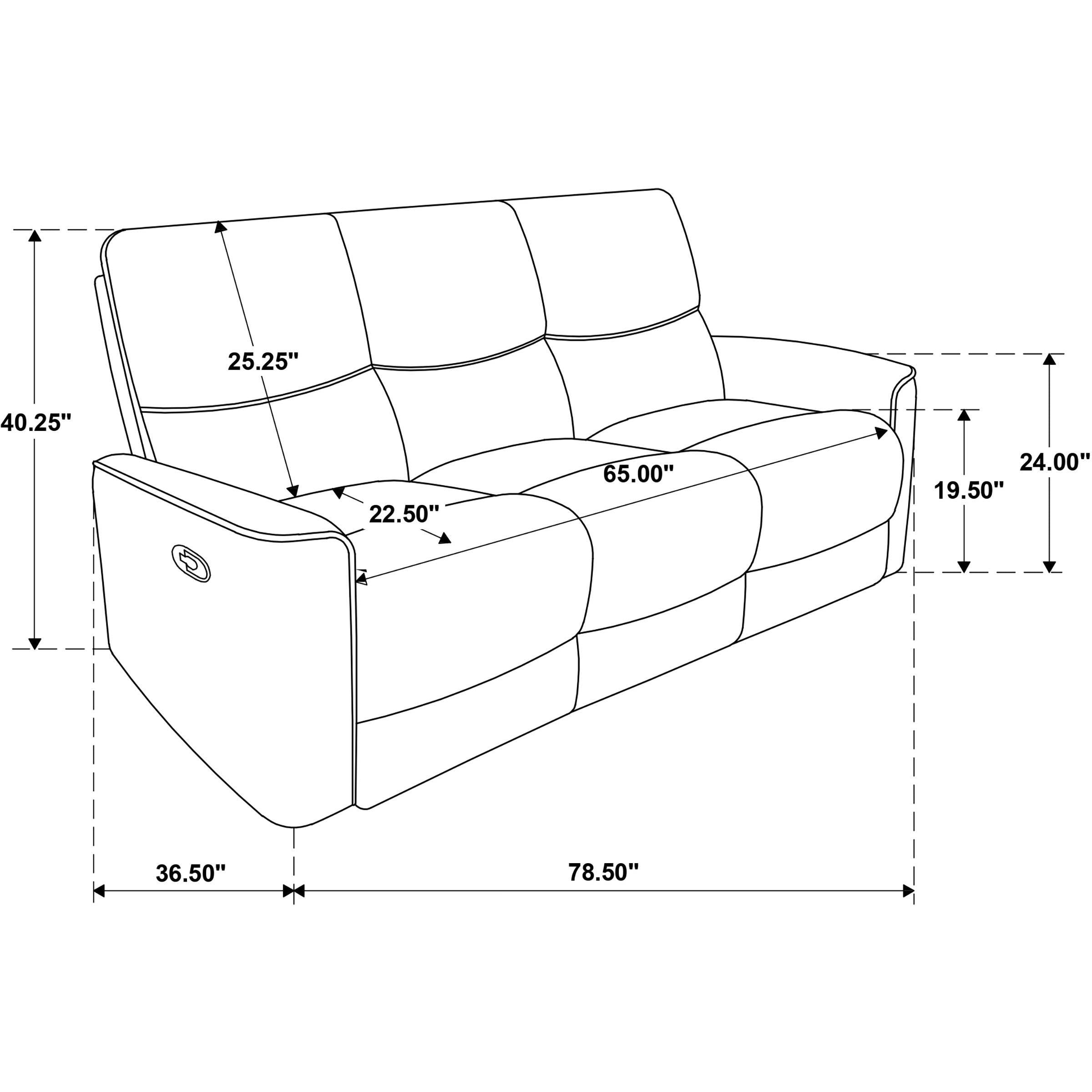  Coaster Furniture Navarro 609574 Chenille Upholstered Reclining Sofa - Burnt Orange IMAGE 15