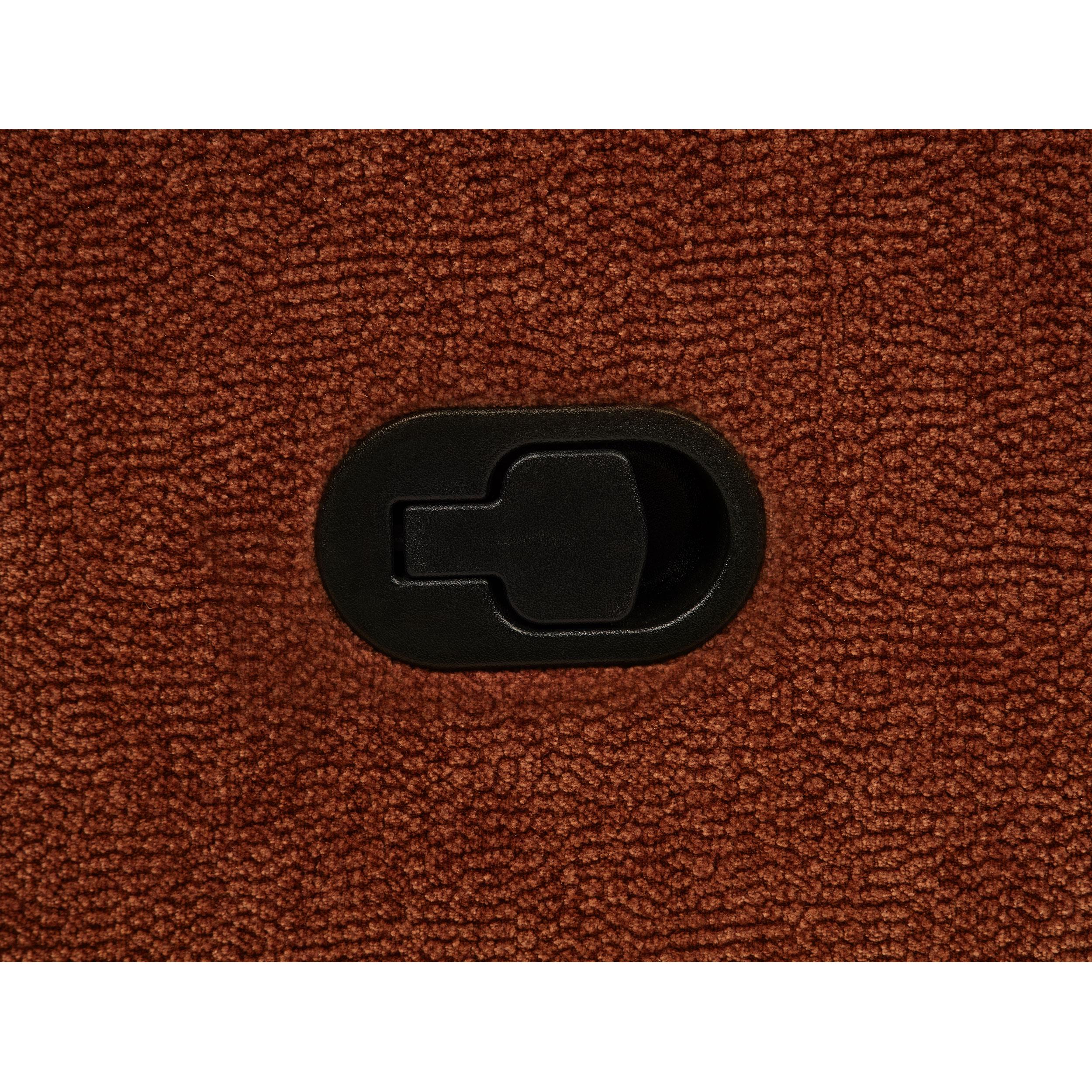  Coaster Furniture Navarro 609576 Chenille Upholstered Glider Recliner - Burnt Orange IMAGE 7