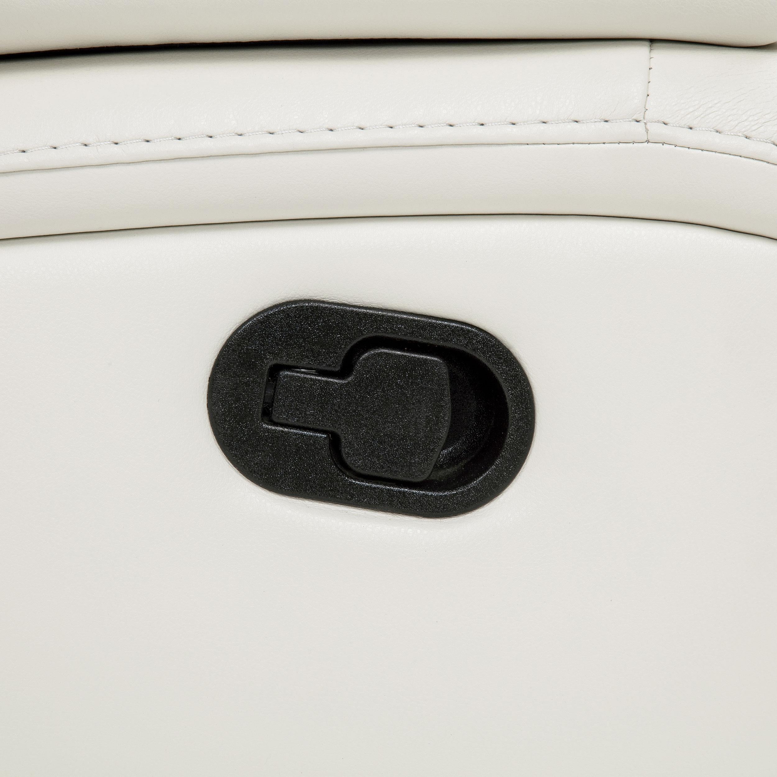  Coaster Furniture Camila 610247 Upholstered Motion Reclining Sofa - White IMAGE 5