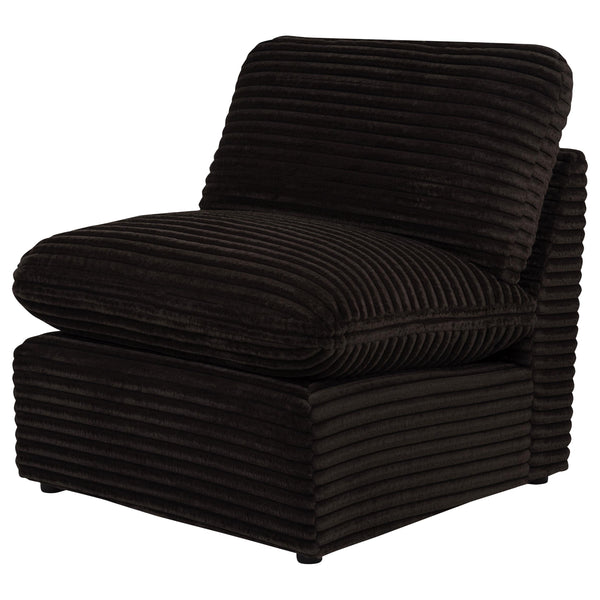 Coaster Furniture Collins 610350AC Modular Armless Chair - Chocolate Brown