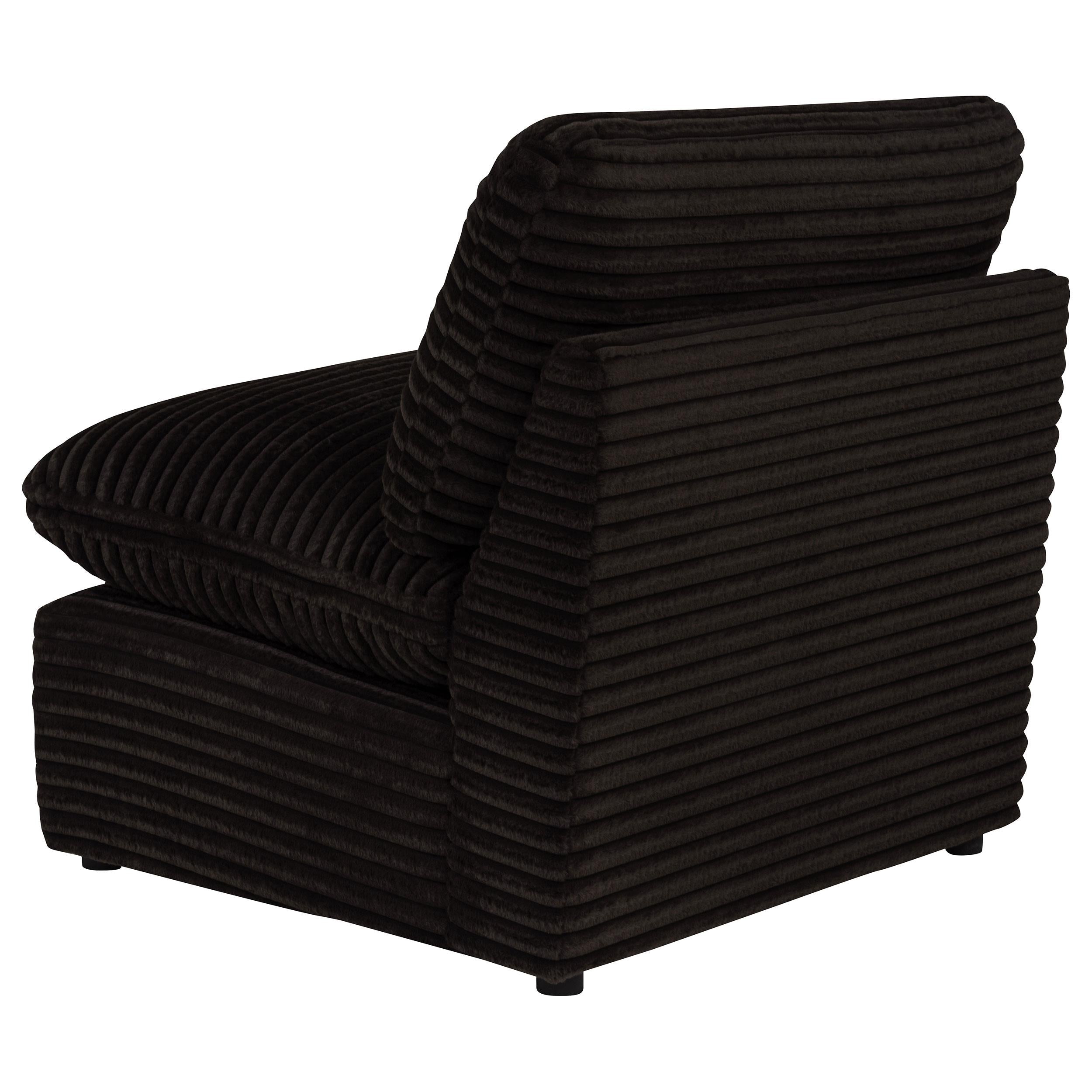  Coaster Furniture Collins 610350AC Modular Armless Chair - Chocolate Brown IMAGE 8