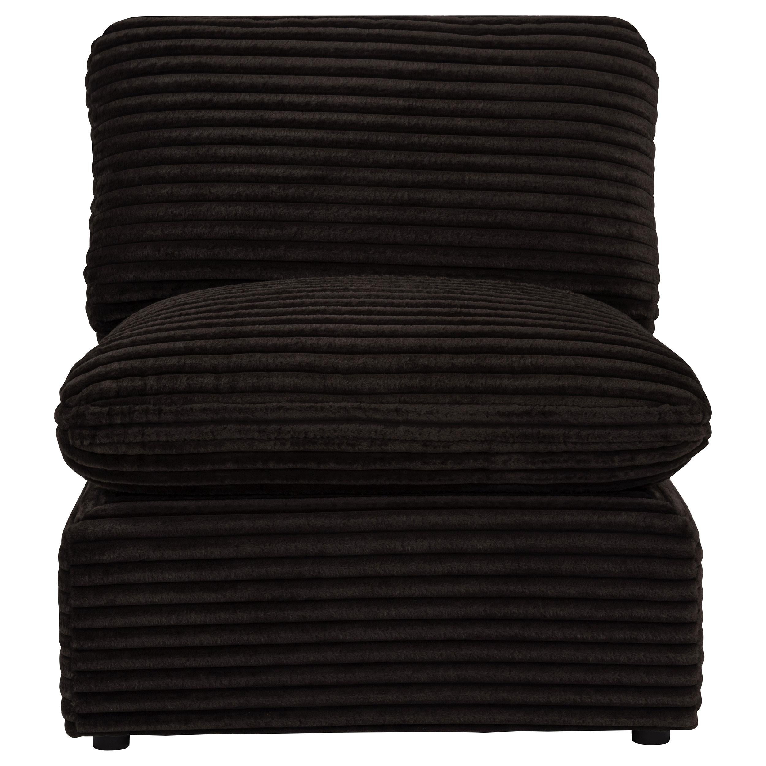  Coaster Furniture Collins 610350AC Modular Armless Chair - Chocolate Brown IMAGE 9