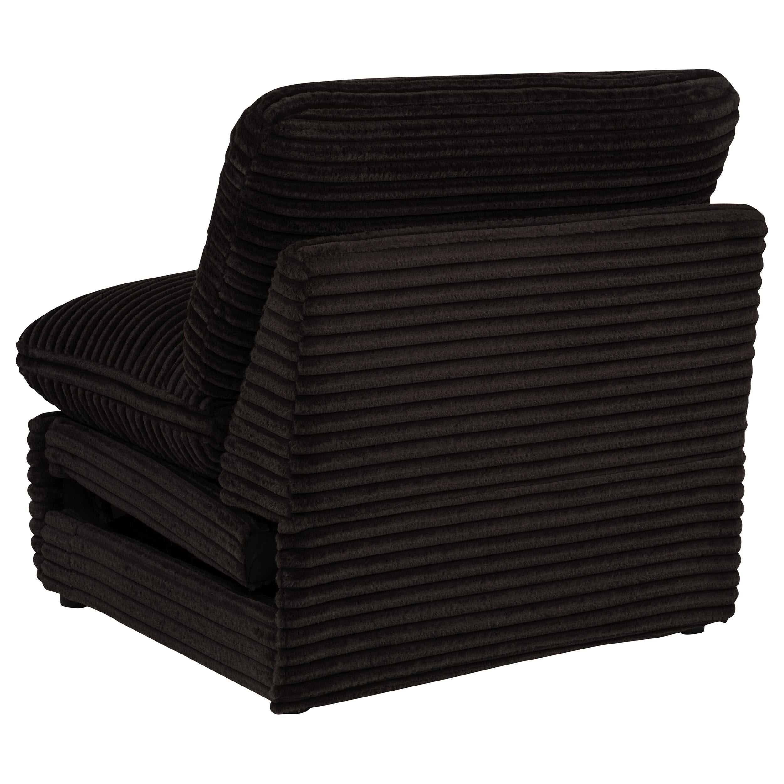  Coaster Furniture Collins 610350ARP Modular Power Armless Recliner - Chocolate Brown IMAGE 7