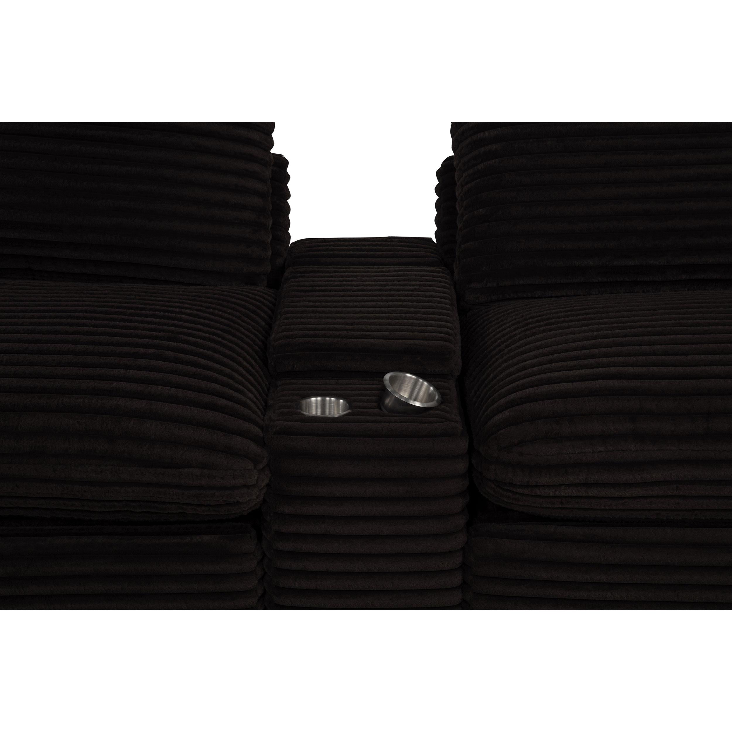  Coaster Furniture Collins 610350CON Upholstered Modular Storage Console - Chocolate Brown IMAGE 13