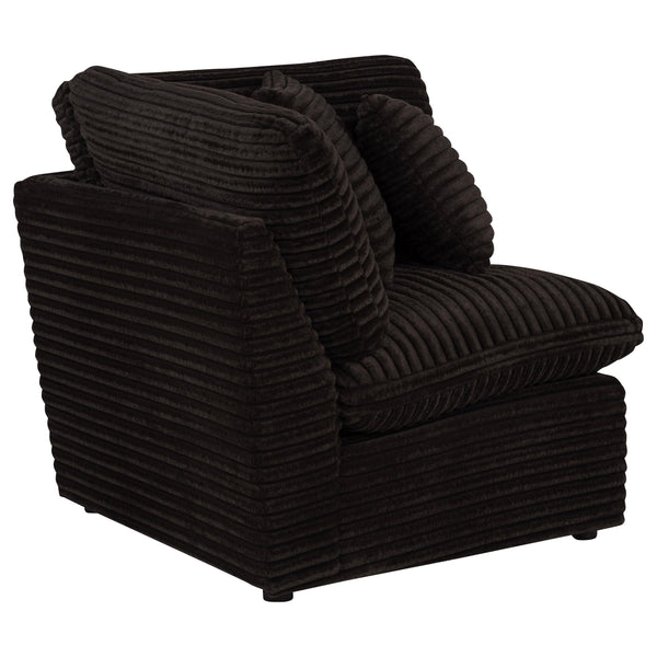 Coaster Furniture Collins 610350CRN Modular Corner Chair - Chocolate Brown