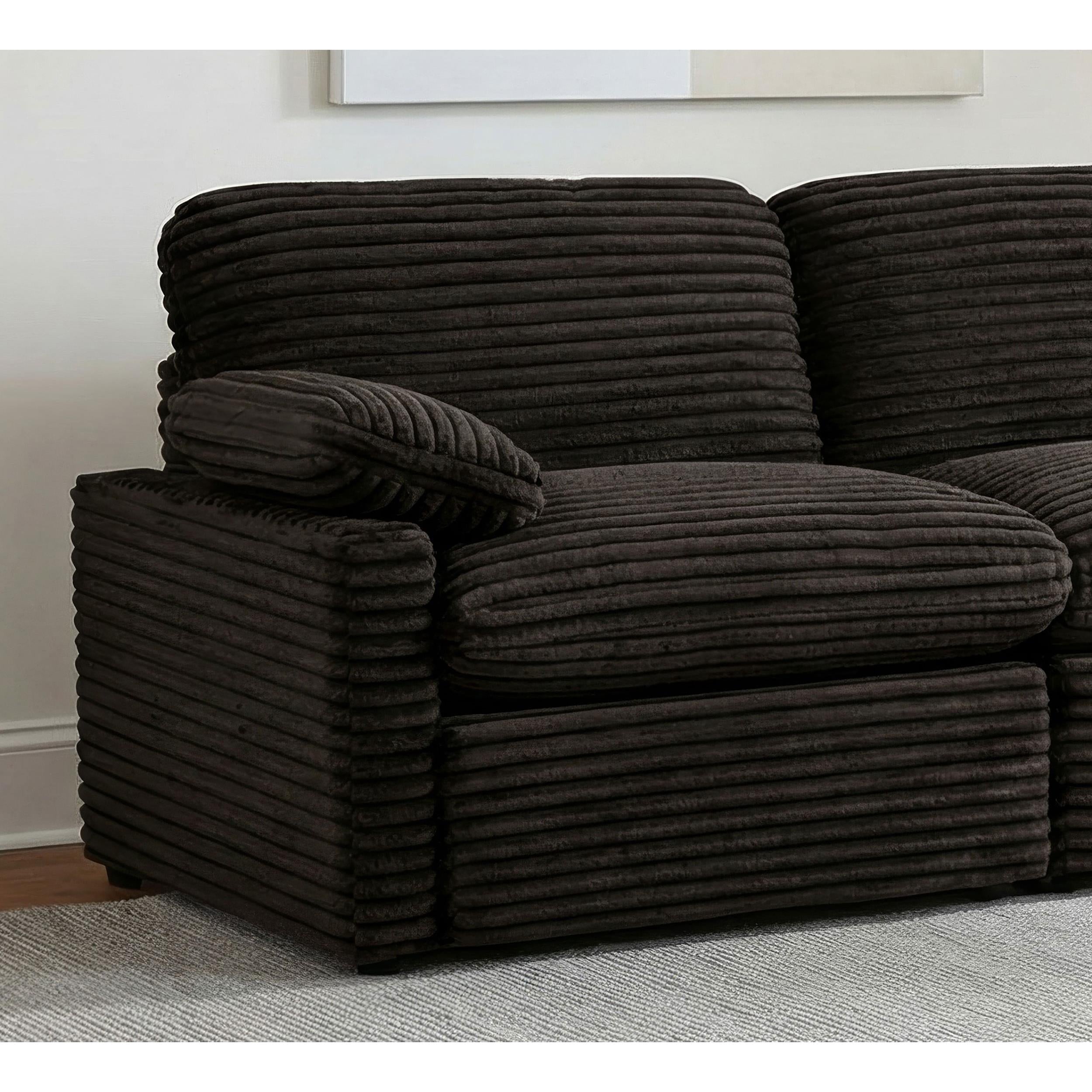  Coaster Furniture Collins 610350LRP Modular LAF Power Recliner - Chocolate Brown IMAGE 5