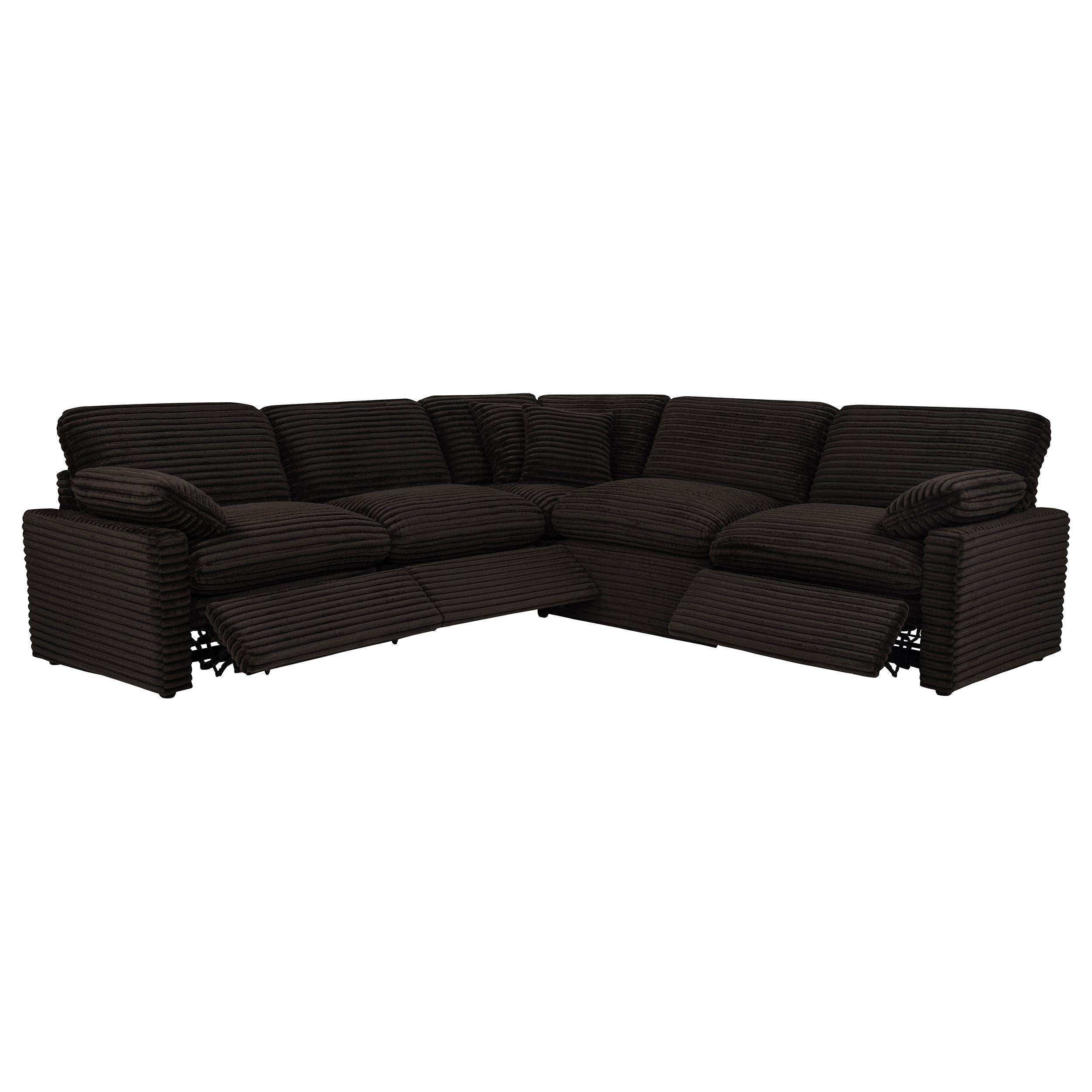  Coaster Furniture Collins 610350P 5-piece Modular Power Reclining Sectional - Chocolate Brown IMAGE 10