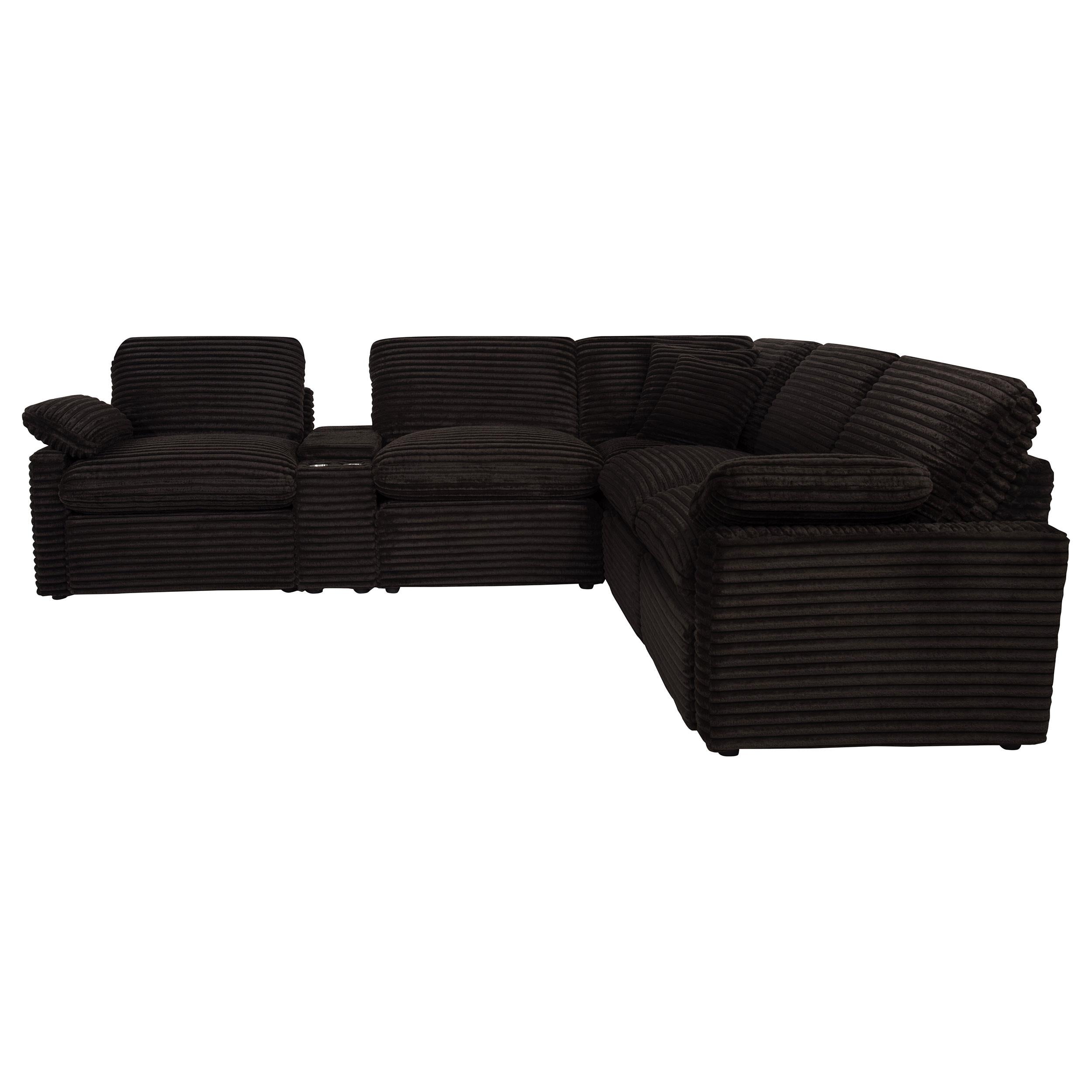  Coaster Furniture Collins 610350P-SET 6-piece Modular Power Reclining Sectional - Chocolate Brown IMAGE 11