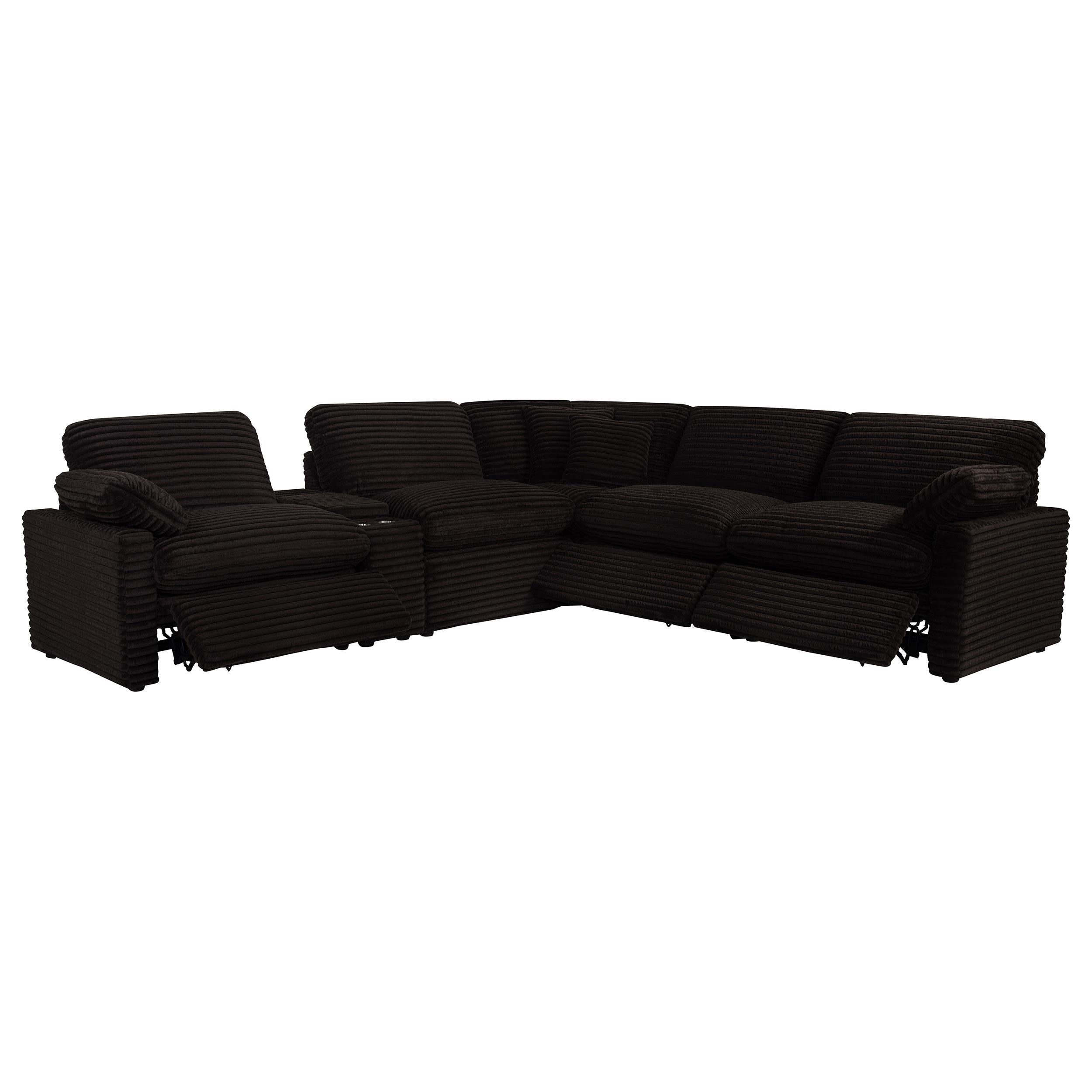  Coaster Furniture Collins 610350P-SET 6-piece Modular Power Reclining Sectional - Chocolate Brown IMAGE 8