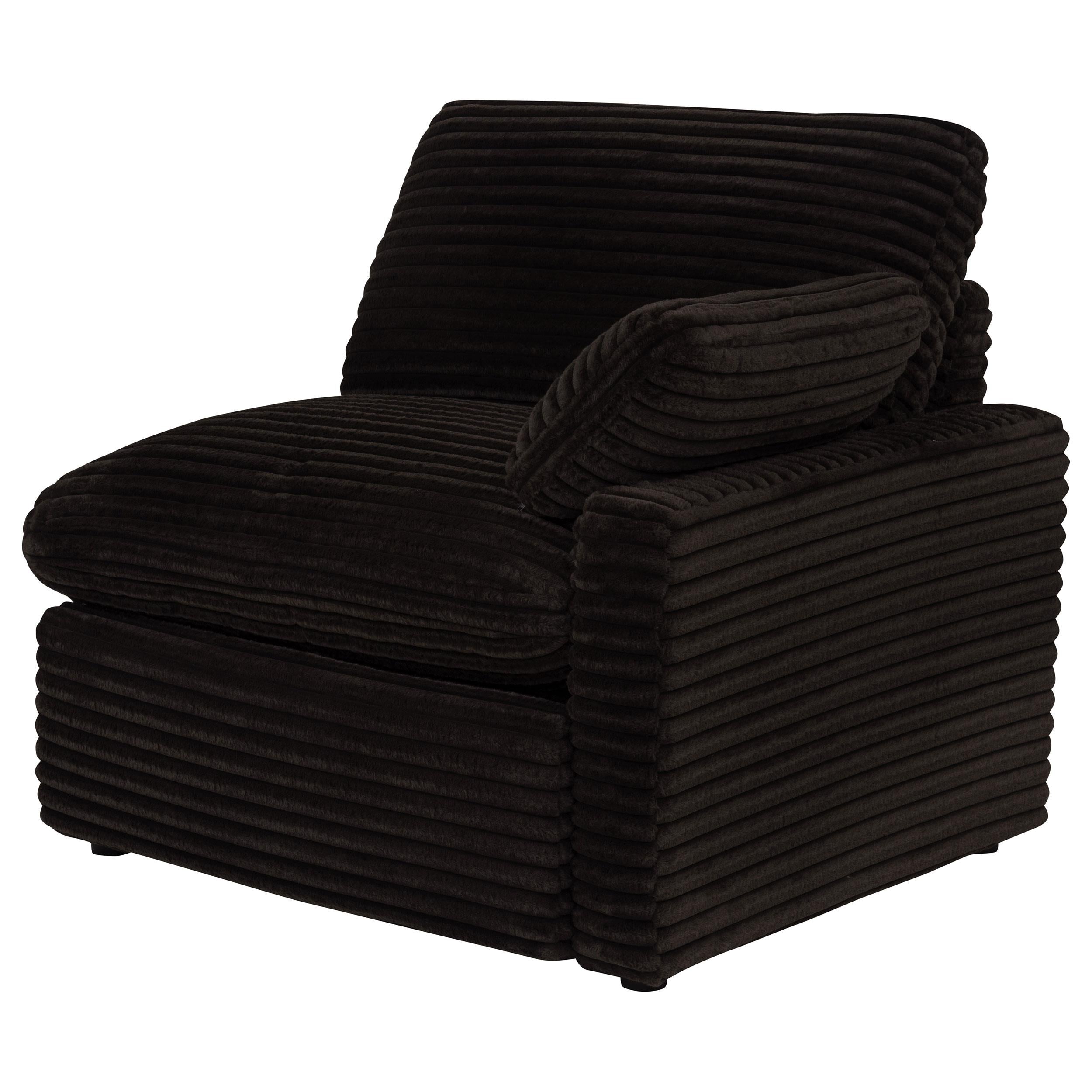  Coaster Furniture Collins 610350RRP Modular RAF Power Recliner - Chocolate Brown IMAGE 1