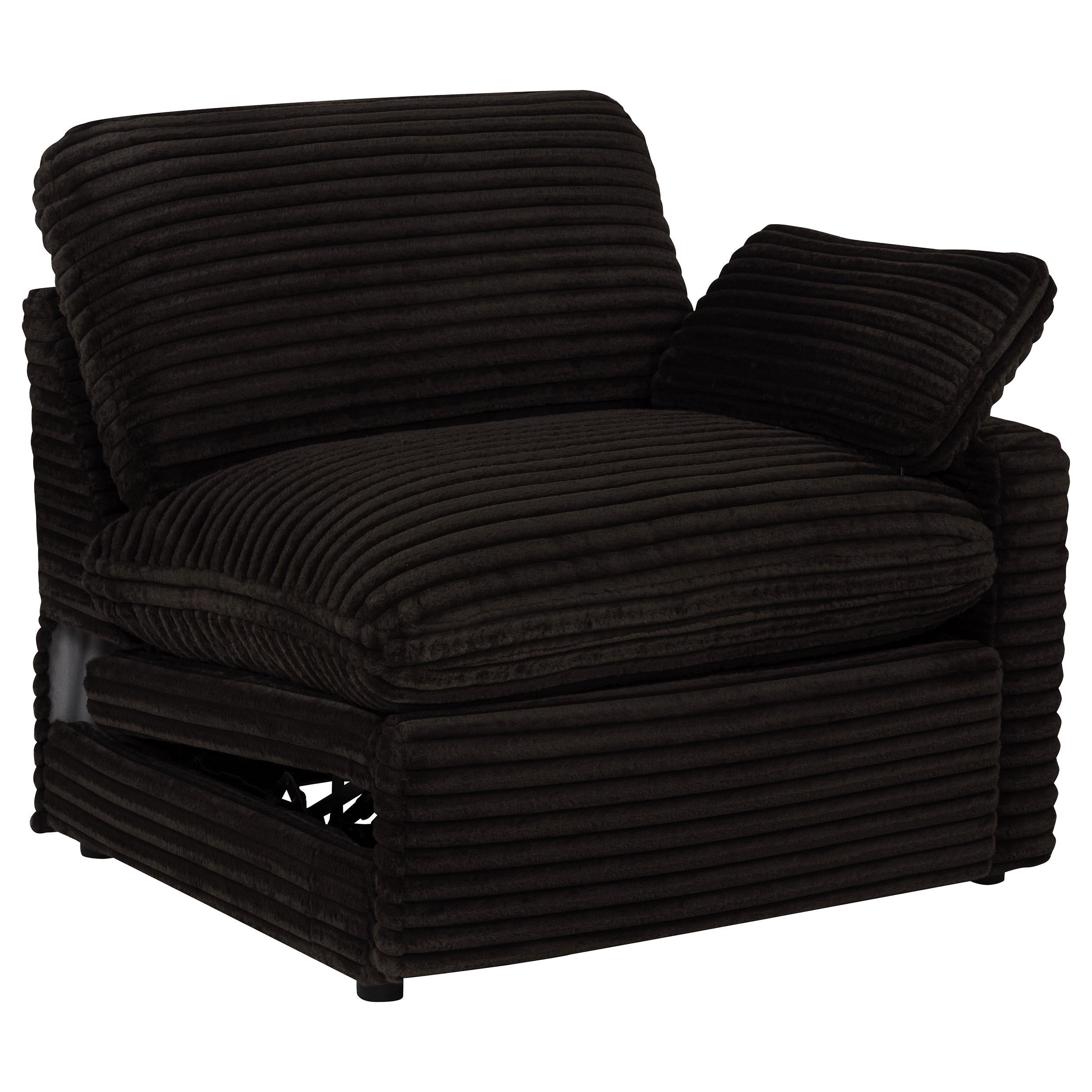  Coaster Furniture Collins 610350RRP Modular RAF Power Recliner - Chocolate Brown IMAGE 2