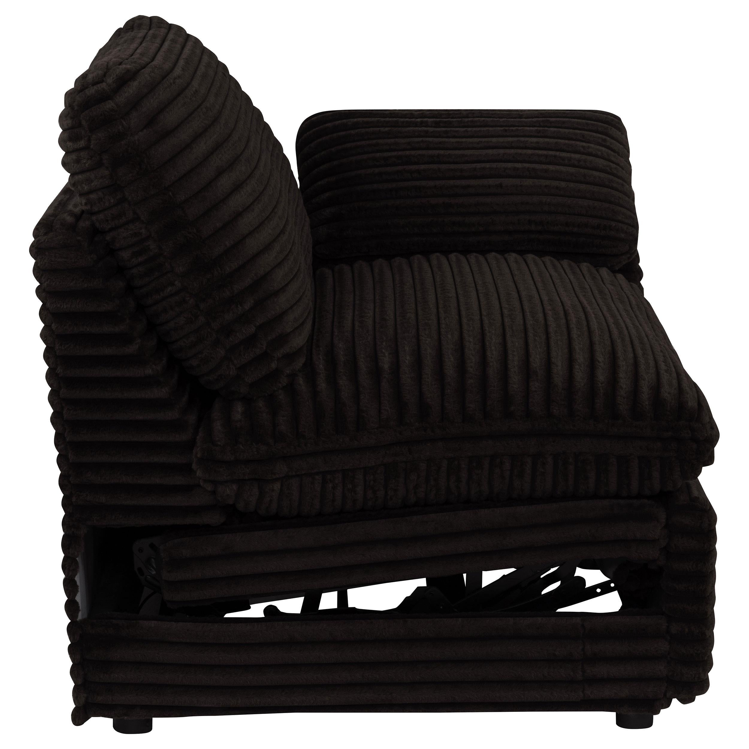  Coaster Furniture Collins 610350RRP Modular RAF Power Recliner - Chocolate Brown IMAGE 5