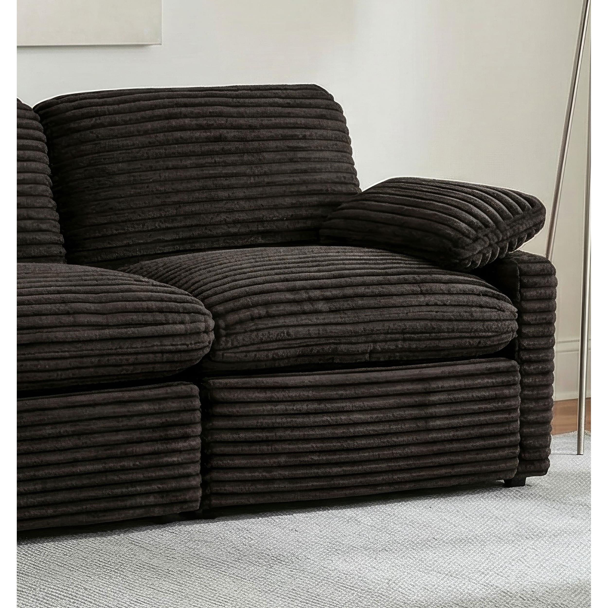  Coaster Furniture Collins 610350RRP Modular RAF Power Recliner - Chocolate Brown IMAGE 6