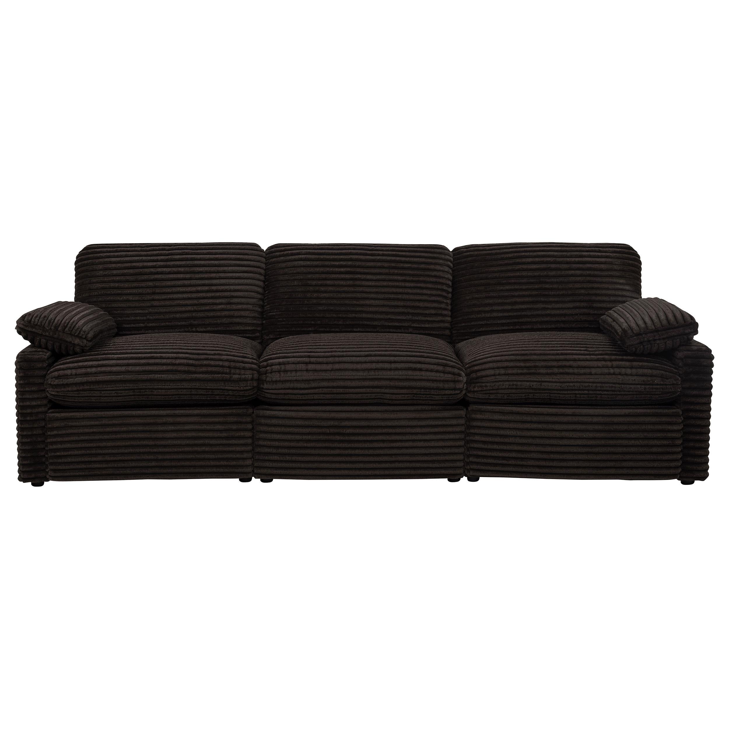  Coaster Furniture Collins 610351P Modular Power Sofa - Chocolate Brown IMAGE 10