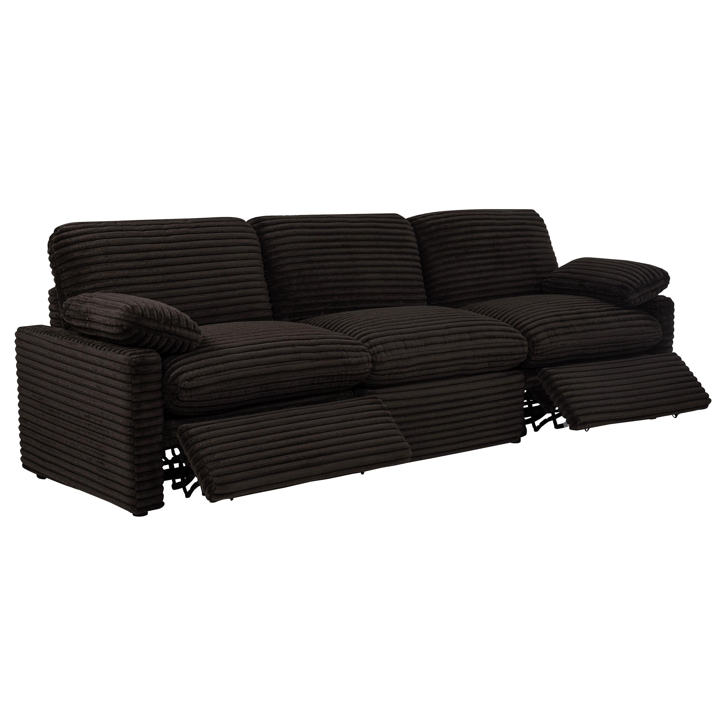  Coaster Furniture Collins 610351P Modular Power Sofa - Chocolate Brown IMAGE 8
