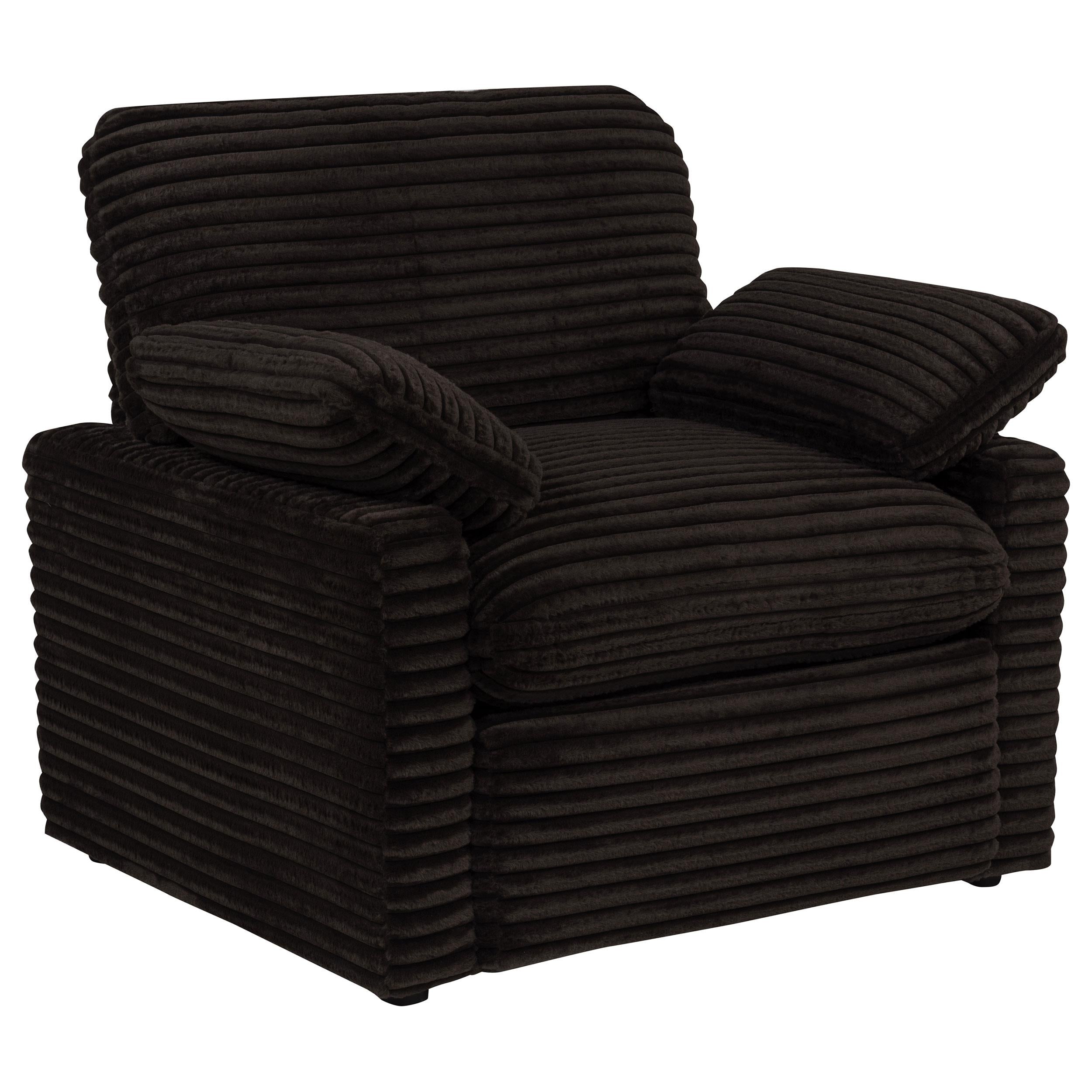 Coaster Furniture Collins 610353P Upholstered Power Recliner Chair - Chocolate Brown IMAGE 1