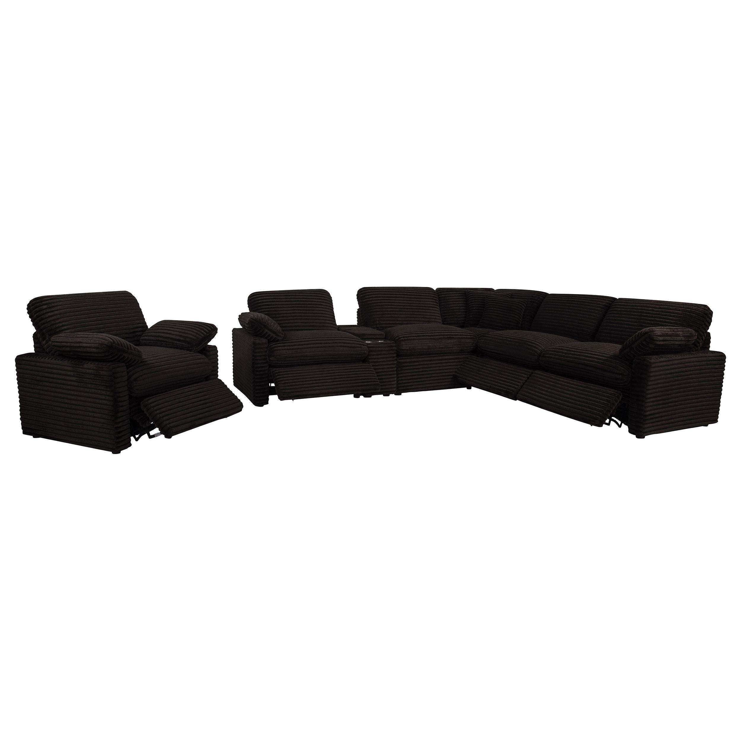  Coaster Furniture Collins 610353P Upholstered Power Recliner Chair - Chocolate Brown IMAGE 11
