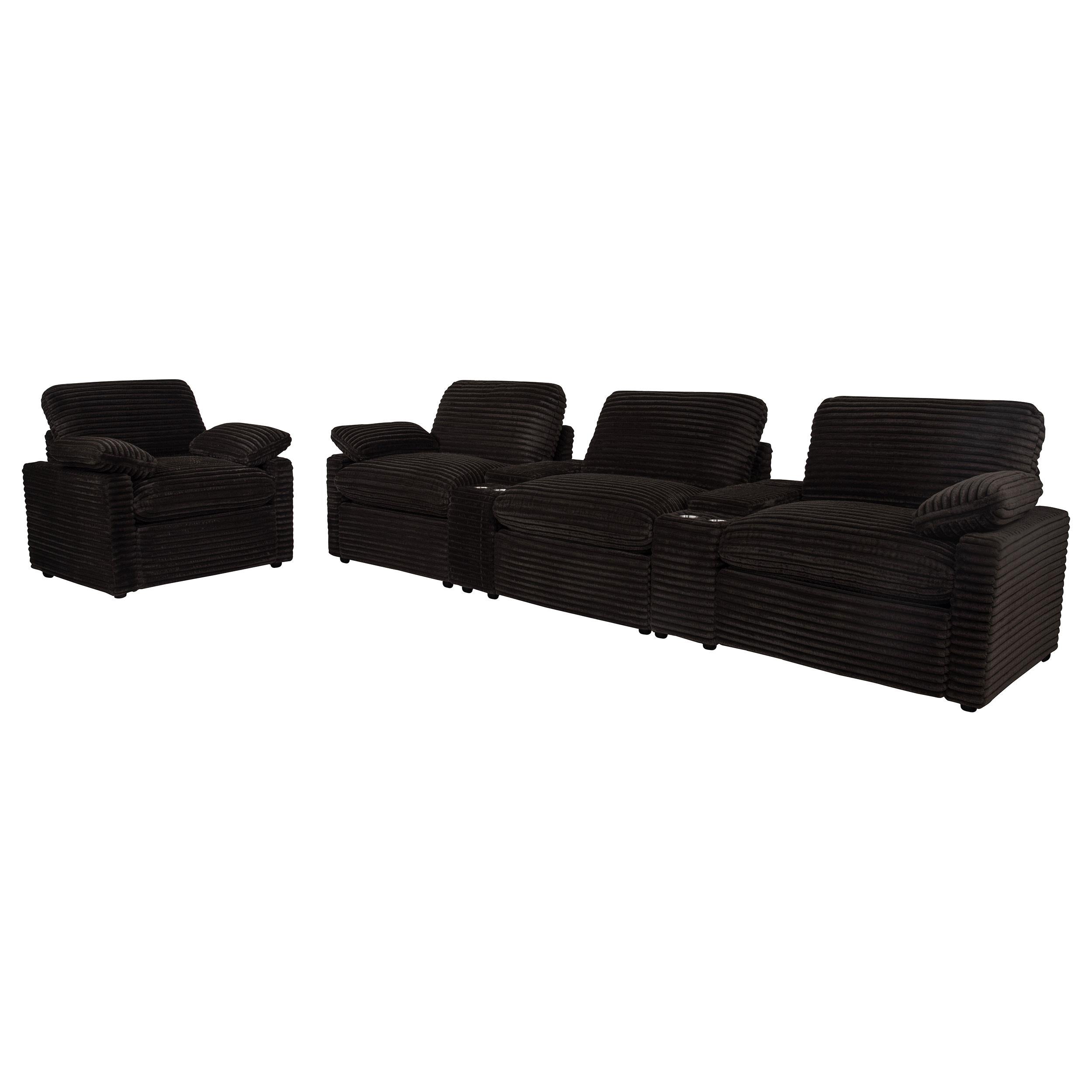  Coaster Furniture Collins 610353P Upholstered Power Recliner Chair - Chocolate Brown IMAGE 14