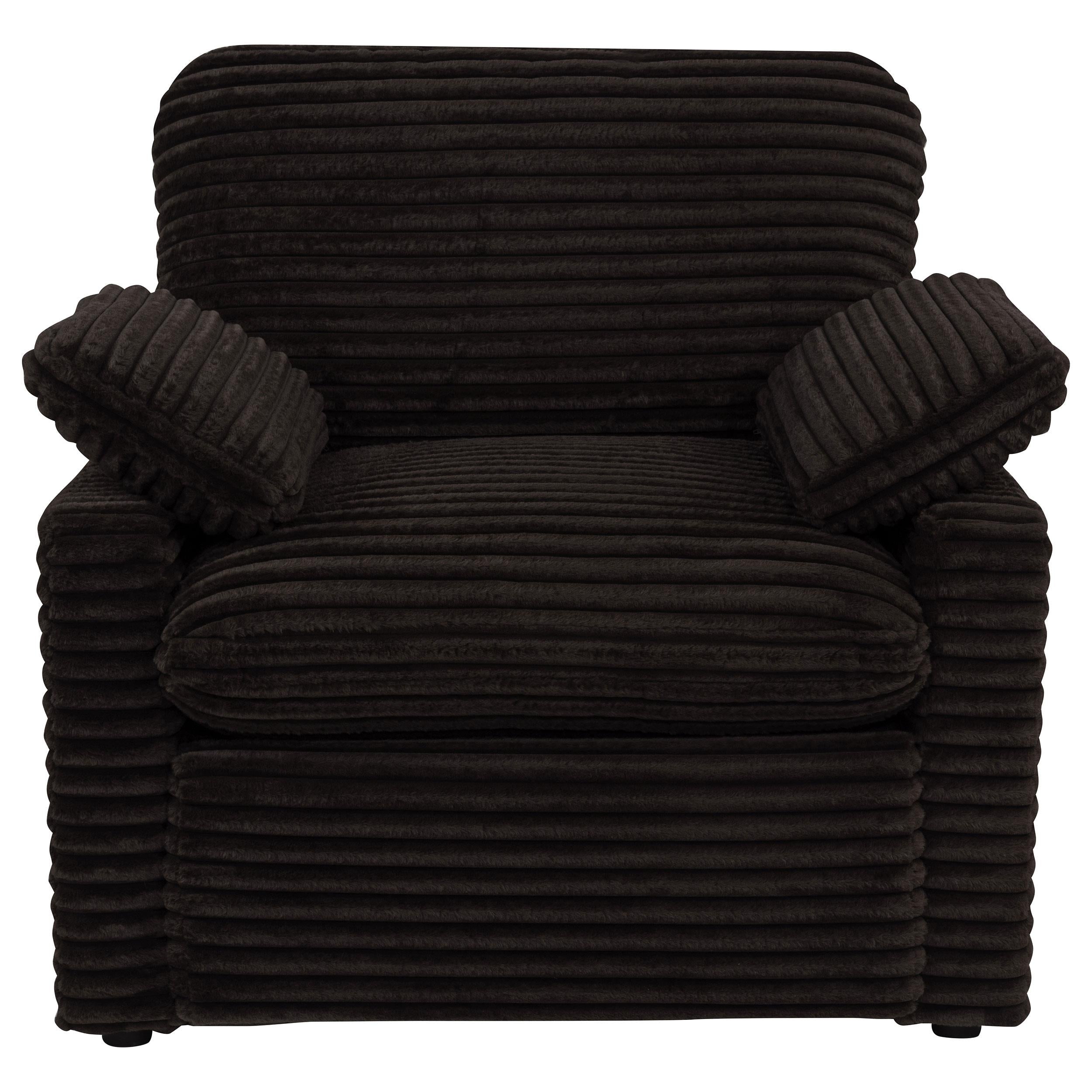  Coaster Furniture Collins 610353P Upholstered Power Recliner Chair - Chocolate Brown IMAGE 3