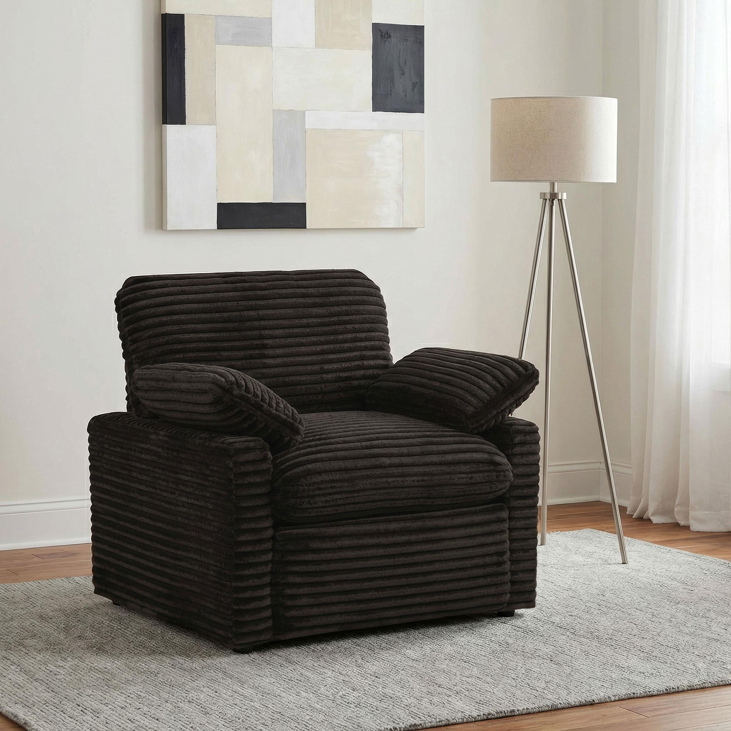  Coaster Furniture Collins 610353P Upholstered Power Recliner Chair - Chocolate Brown IMAGE 4